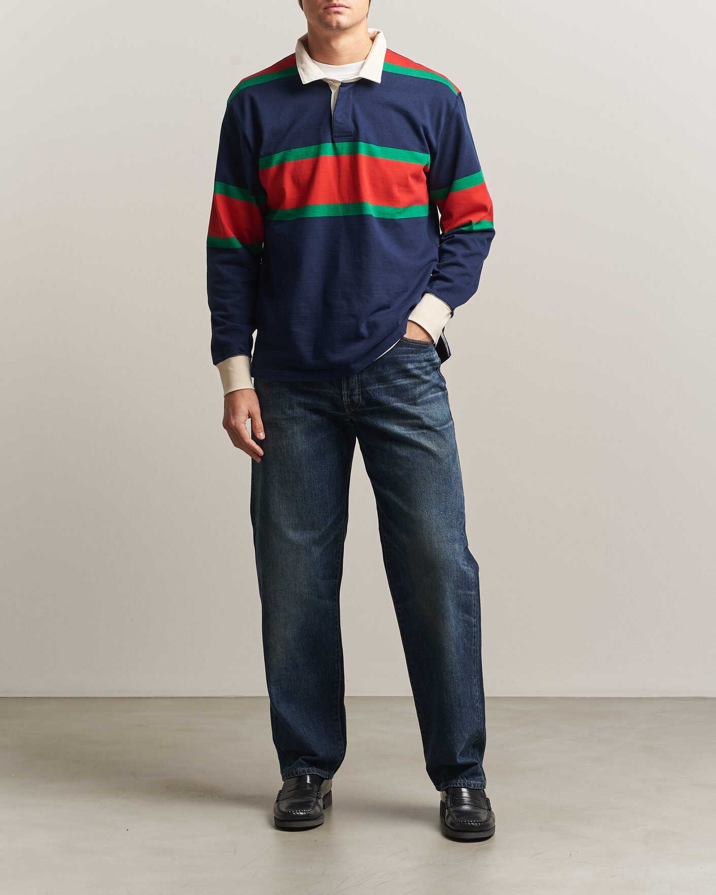Herren | Hosen | EDWIN | Loose Straight Rainbow Selvage Jeans Dark Used