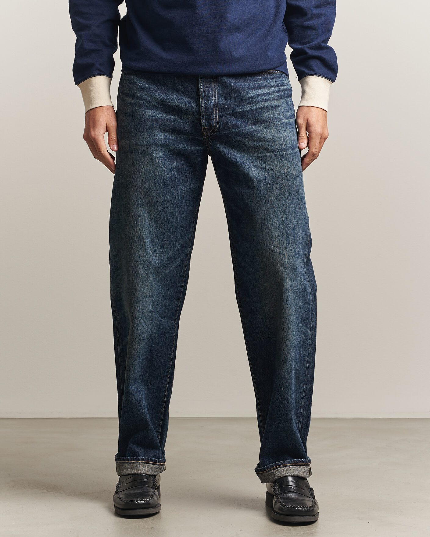 Herren | Hosen | EDWIN | Loose Straight Rainbow Selvage Jeans Dark Used