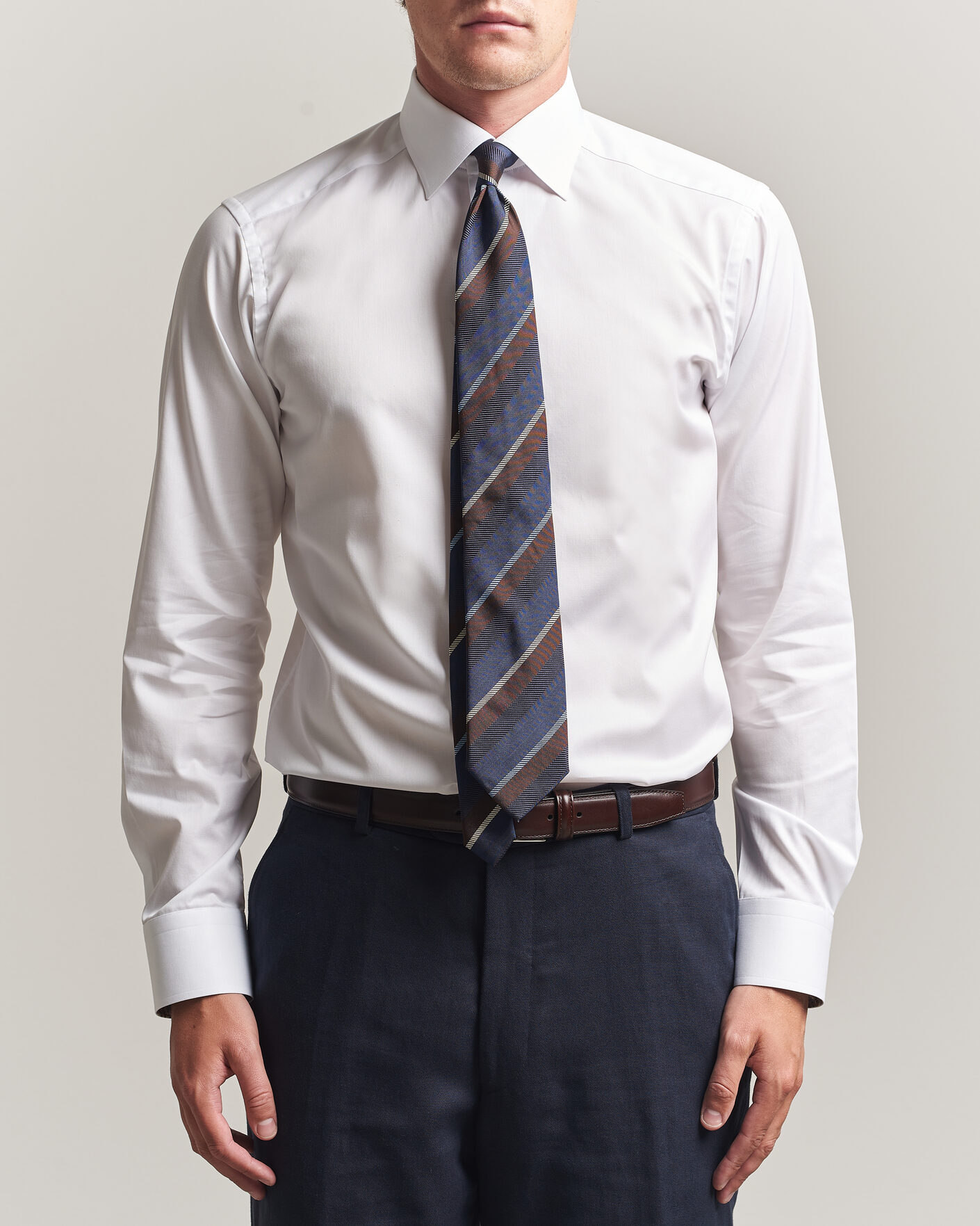 Herren | Hemden | Eton | Slim Fit Signature Twill Contrast Shirt White