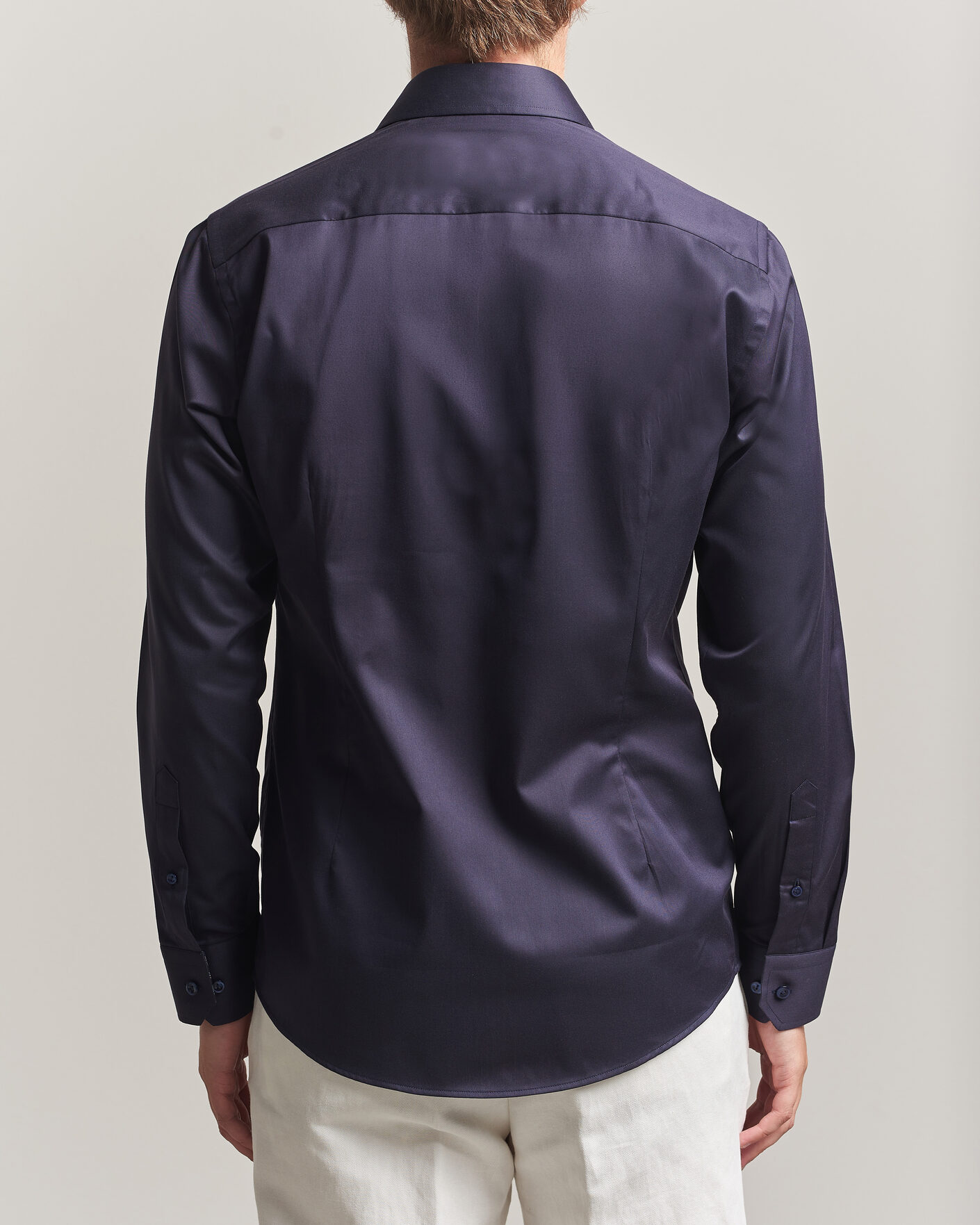 Herren | Hemden | Eton | Slim Fit Signature Twill Contrast Shirt Navy Blue