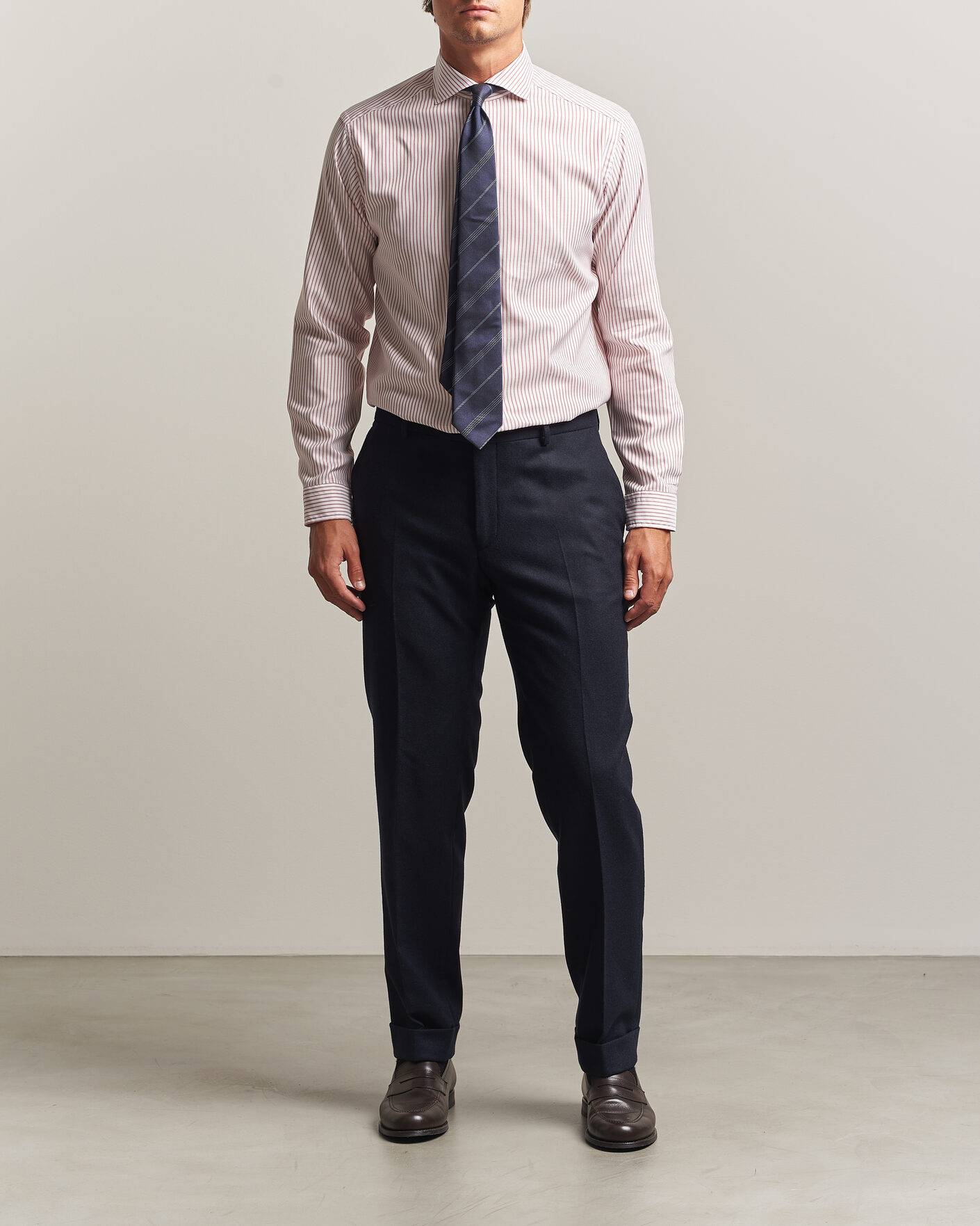Herren | Hemden | Eton | Casual Fit Signature Oxford Striped Shirt Orange
