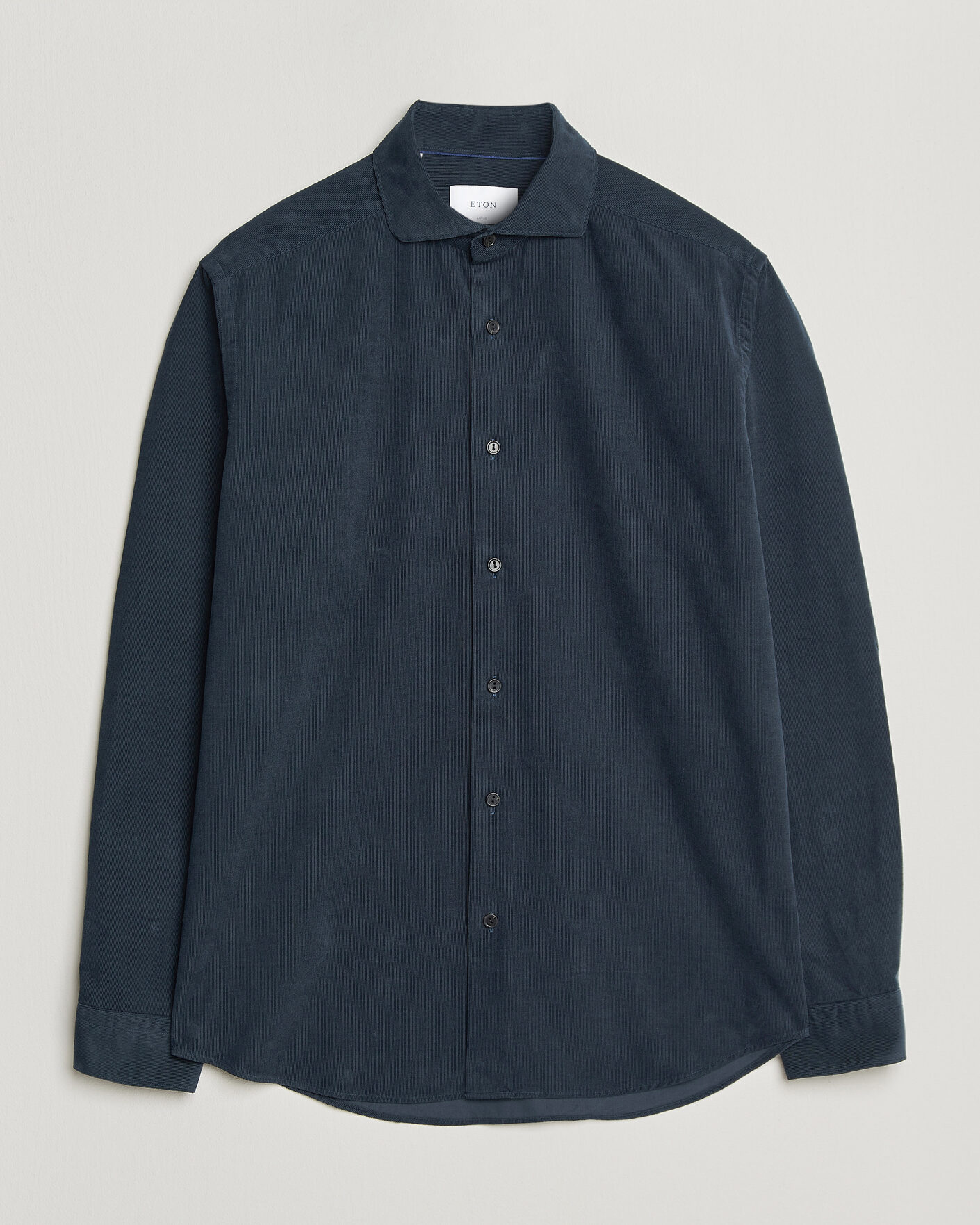 Herren | Hemden | Eton | Casual Fit Corduroy Shirt Navy Blue