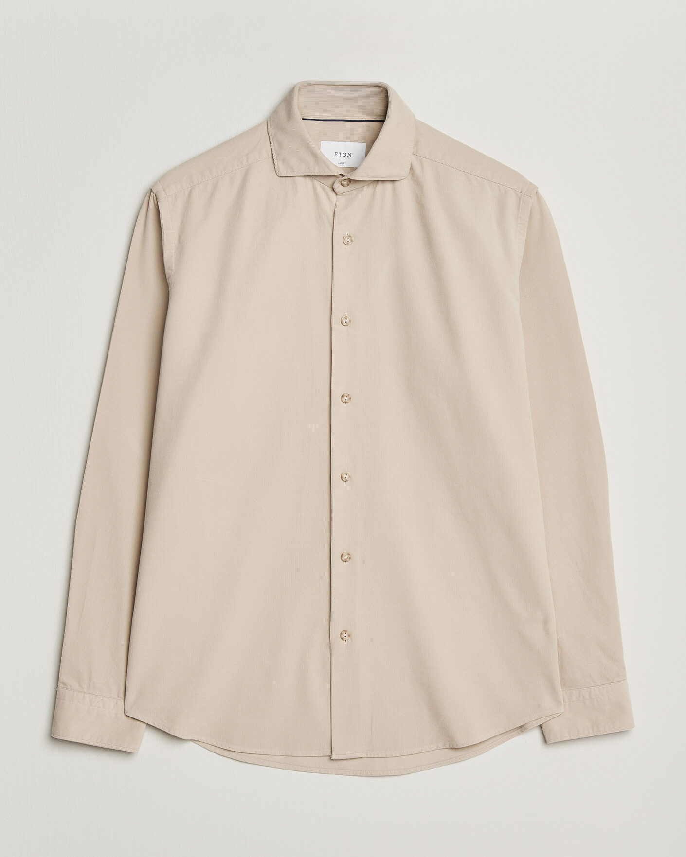 Herren | Hemden | Eton | Casual Fit Corduroy Shirt Beige