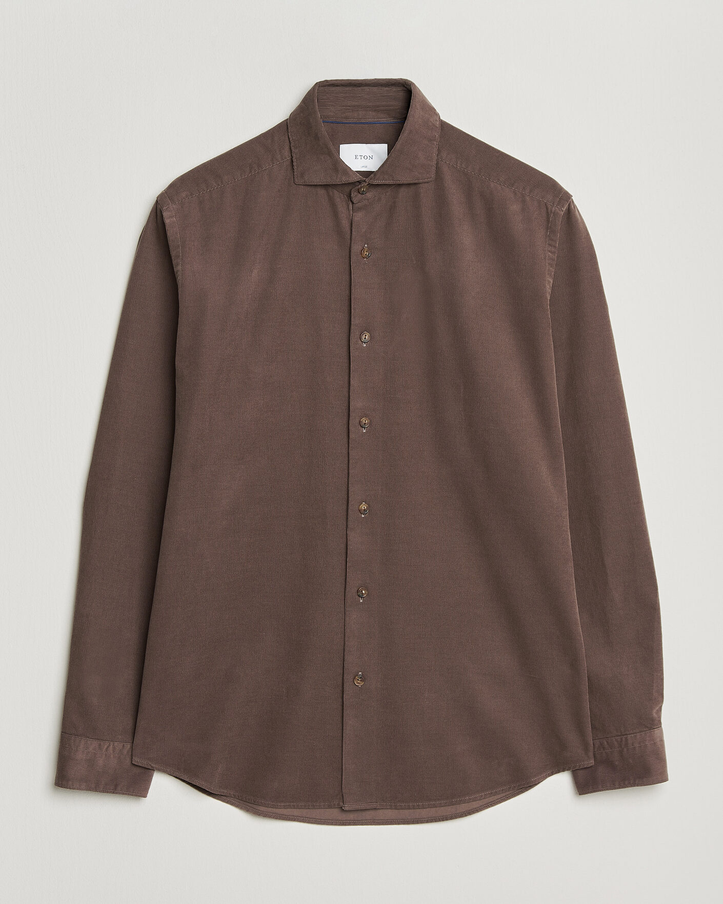Herren | Hemden | Eton | Casual Fit Corduroy Shirt Dark Brown