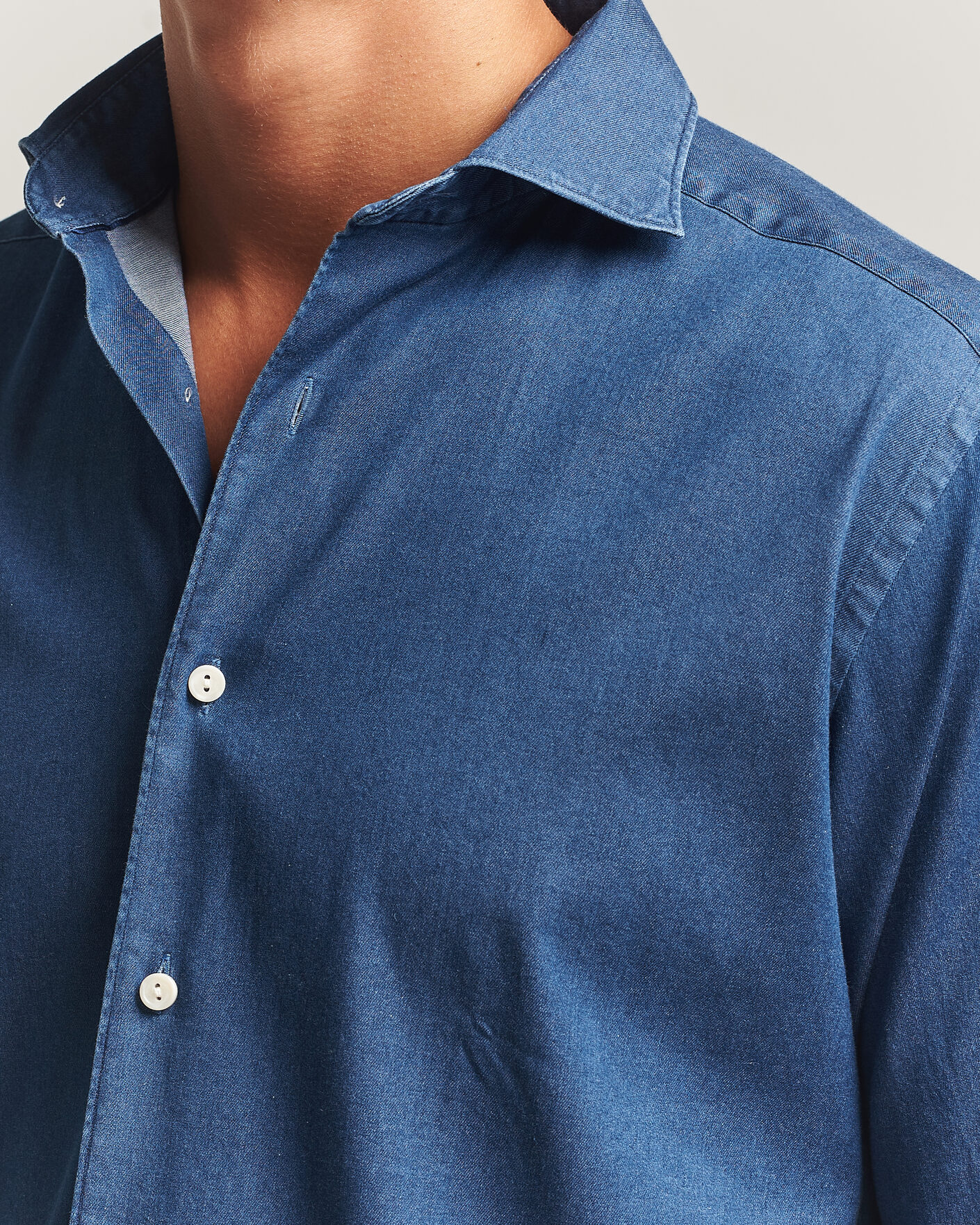 Herren | Hemden | Eton | Casual Fit Denim Shirt Dark Wash