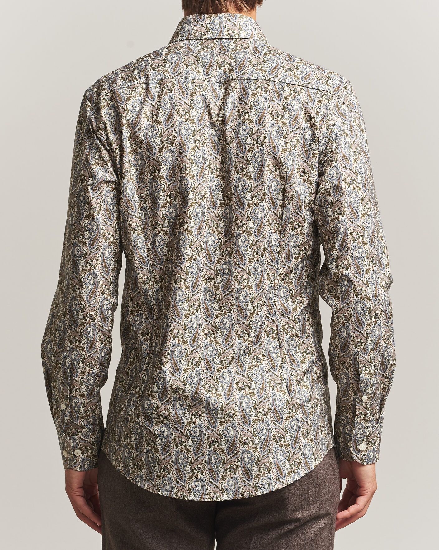 Herren | Hemden | Eton | Slim Fit Signature Twill Printed Shirt Green Multi