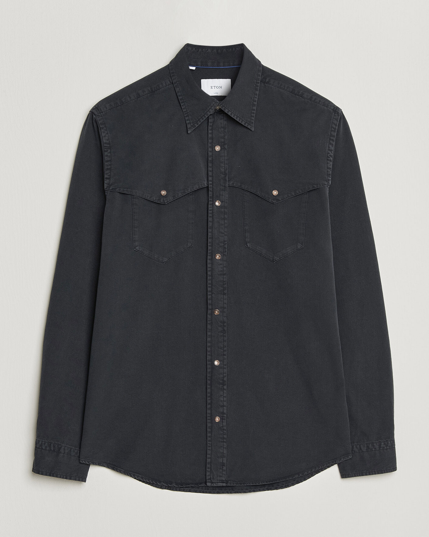 Herren | Hemden | Eton | Indigo Western Shirt Black