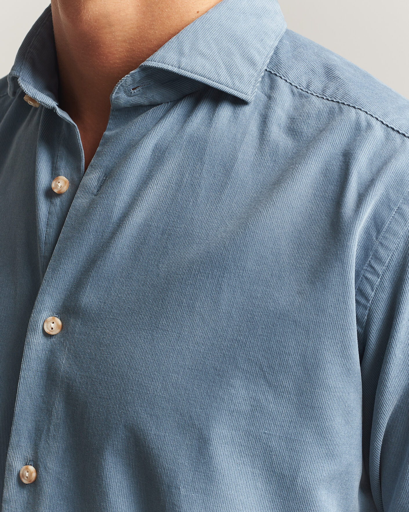 Herren | Hemden | Eton | Casual Fit Corduroy Shirt Blue