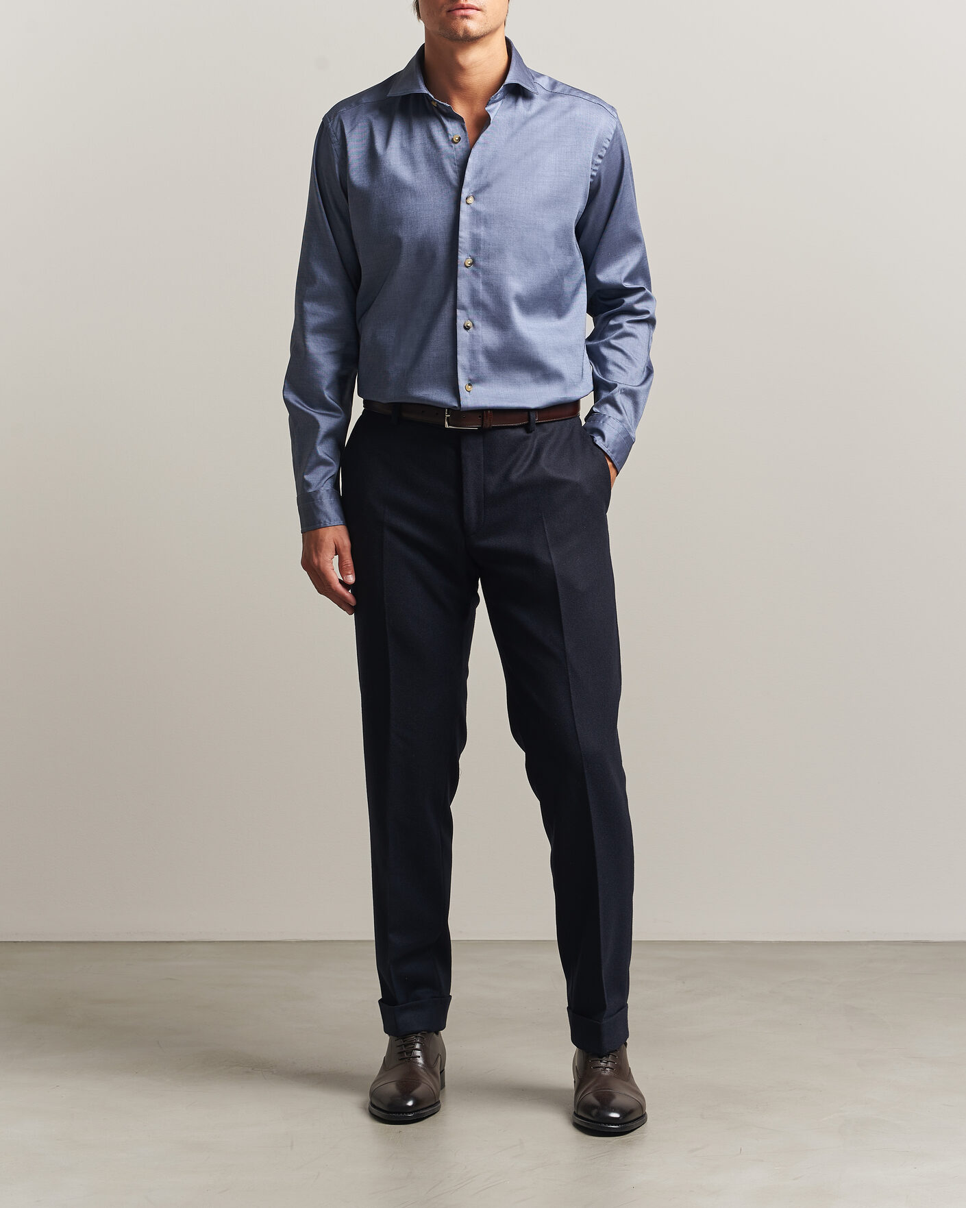 Herren | Hemden | Eton | Signature Oxford Shirt Blue