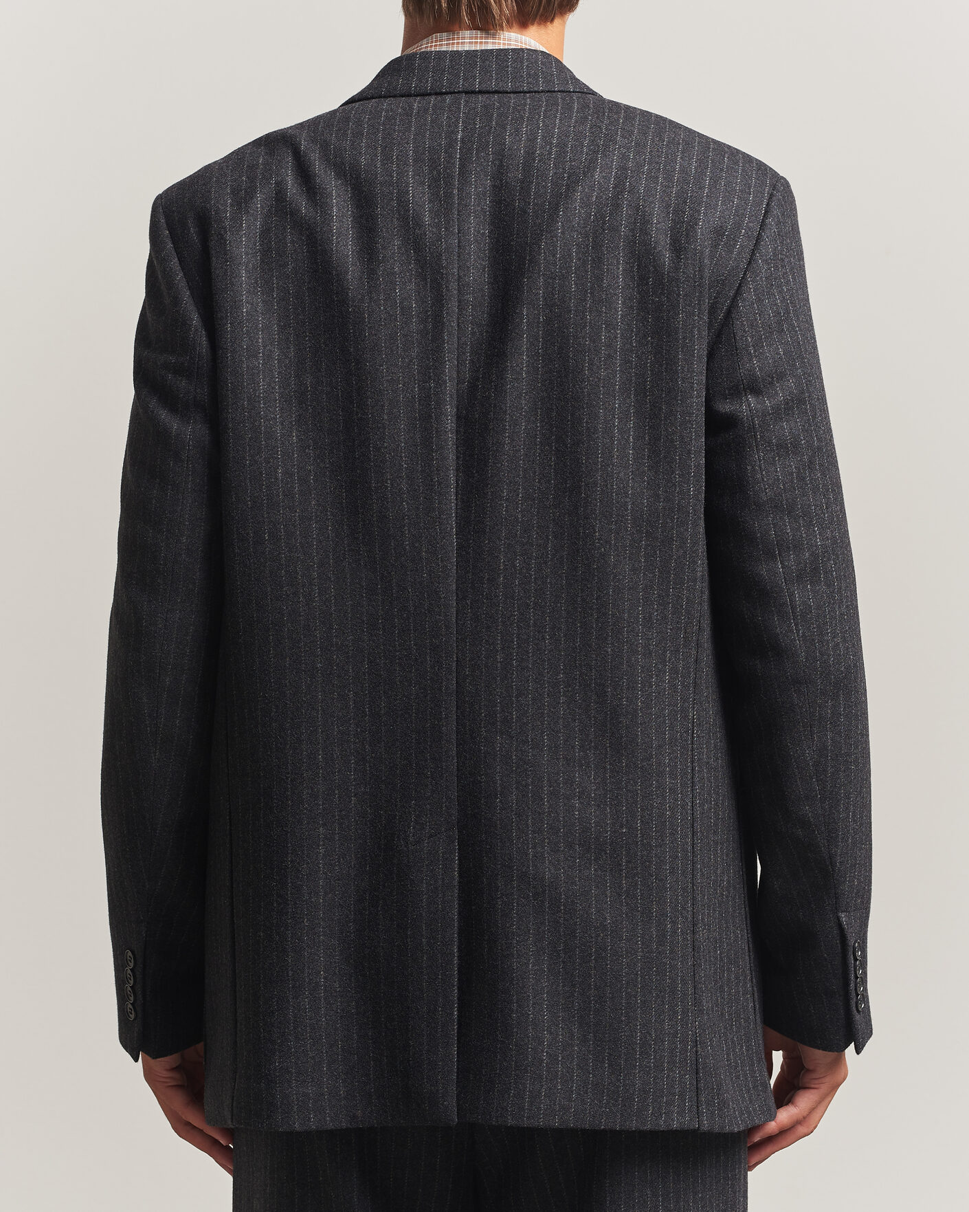 Herren | Sakkos | Filippa K | Michael Wool Flannel Pinstriped Blazer Anthracite