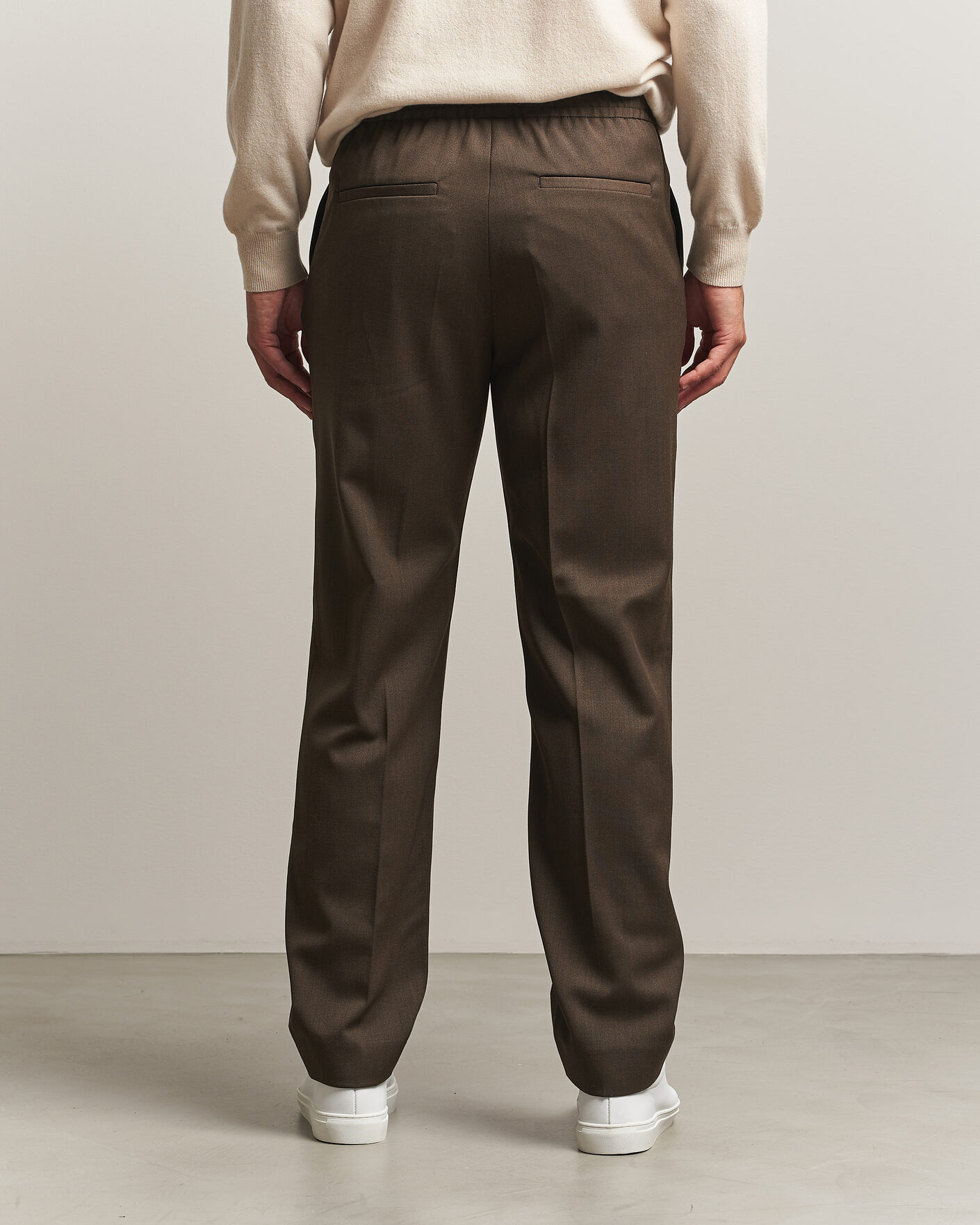 Herren | Hosen | Filippa K | Theo Relaxed Wool Trousers Walnut Brown