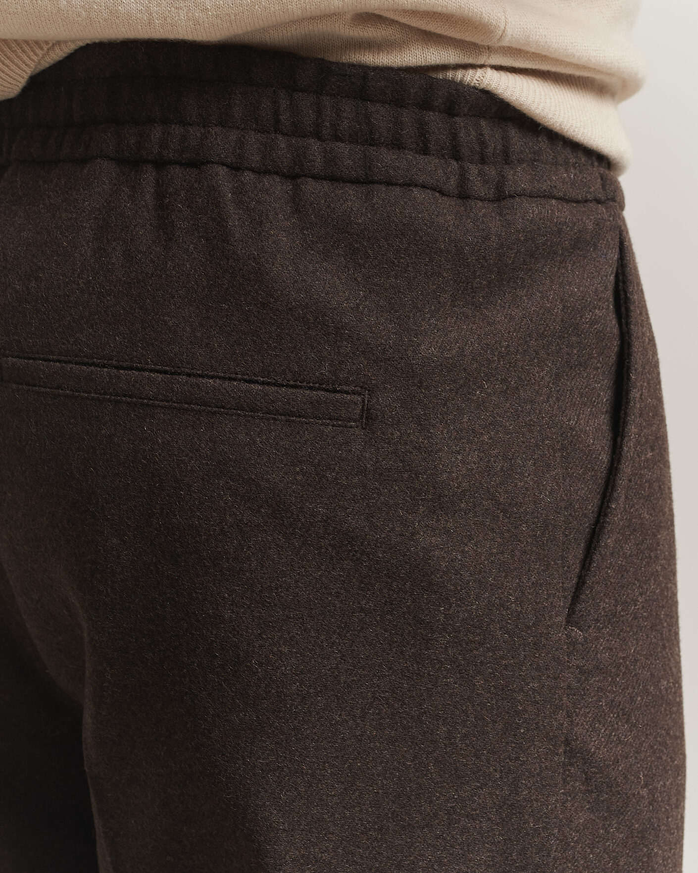 Herren | Hosen | Filippa K | Theo Relaxed Flannel Trousers Walnut Brown