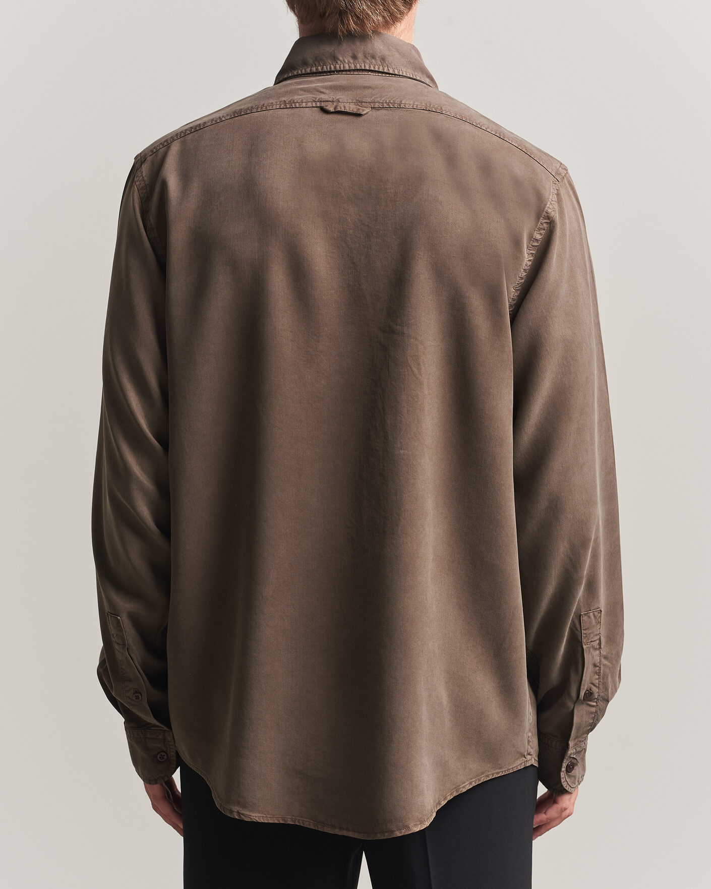 Herren | Hemden | Filippa K | Zack Lyocell Shirt Ebony Brown