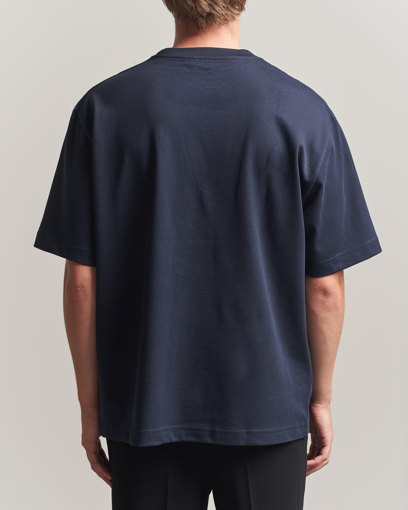 Herren | T-Shirts | Filippa K | Heavy Cotton Crew Neck T-Shirt Night Blue