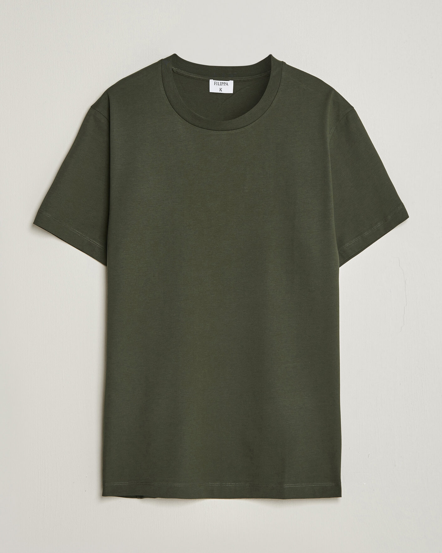Herren | T-Shirts | Filippa K | Filip Crew Neck T-Shirt Night Green