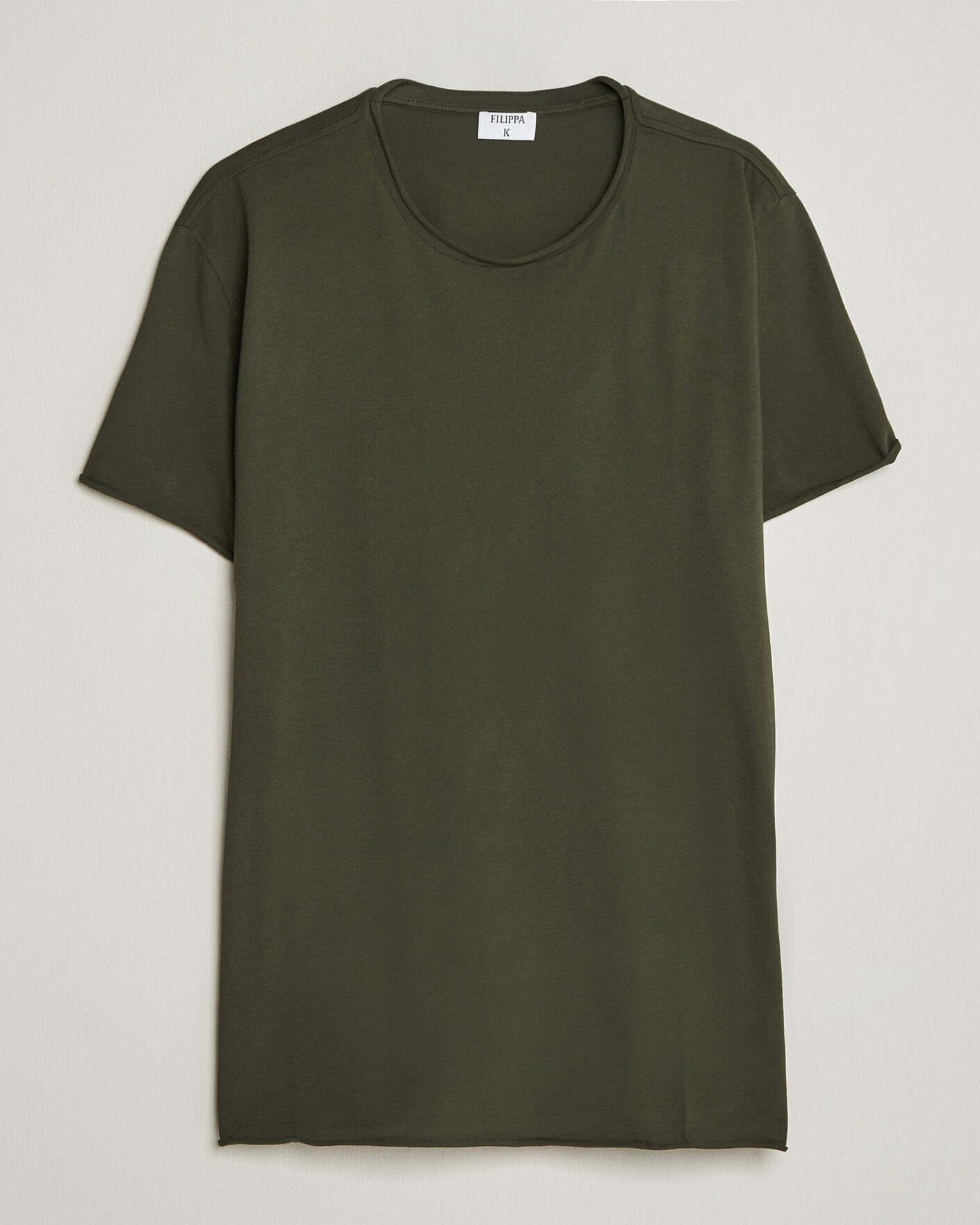 Herren | T-Shirts | Filippa K | Roll Neck Crew Neck T-Shirt Night Green