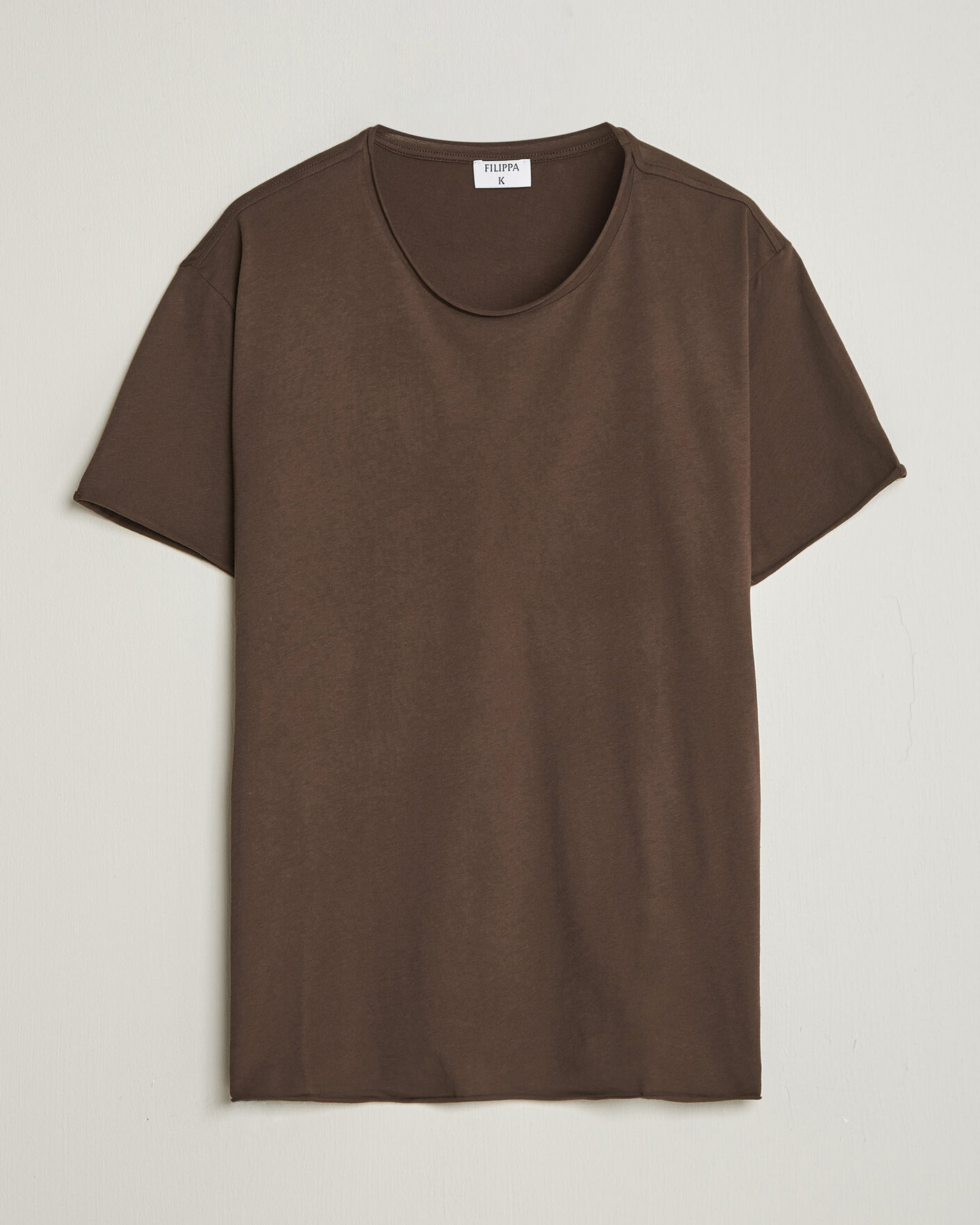 Herren | T-Shirts | Filippa K | Roll Neck Crew Neck T-Shirt Golden Brown