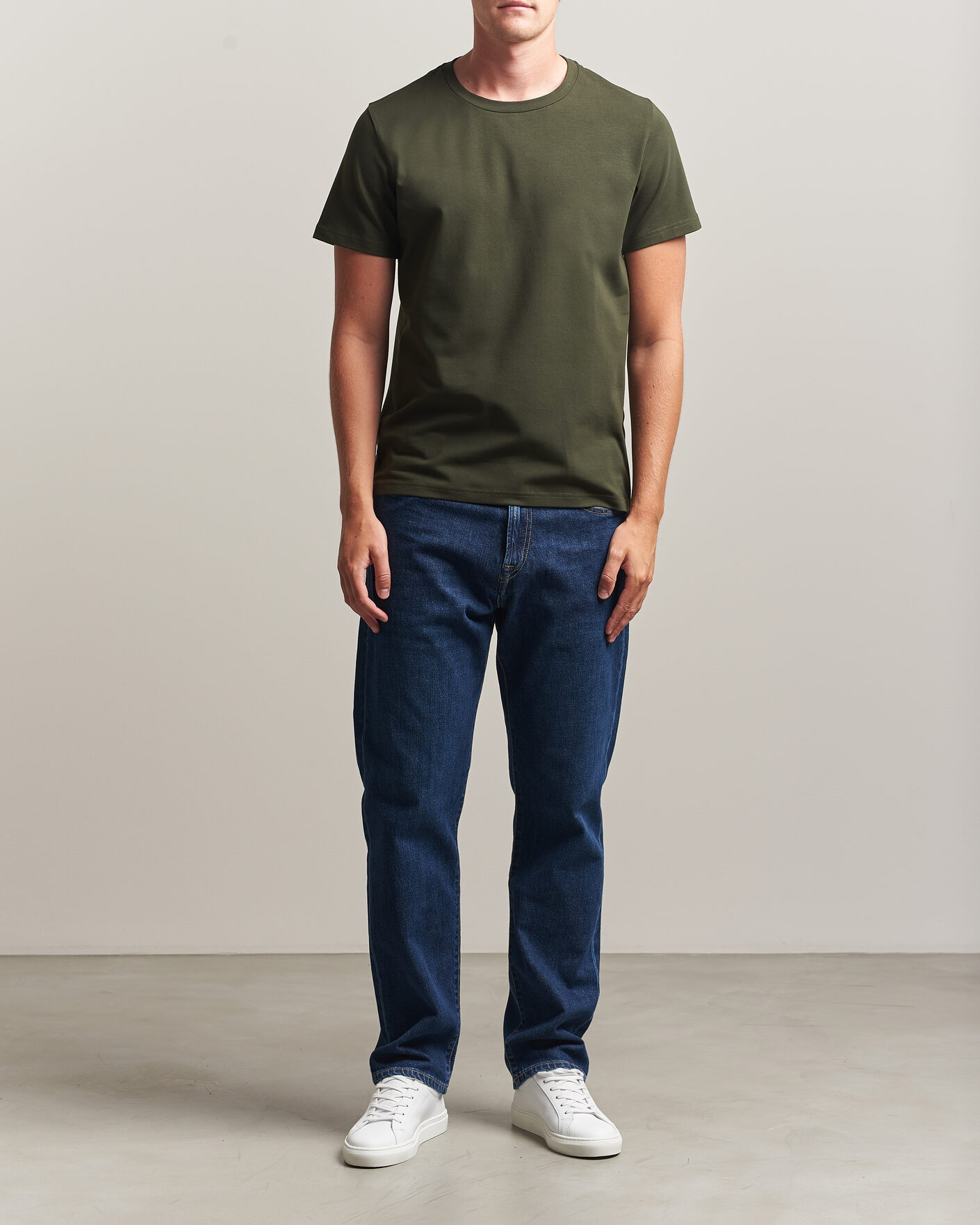 Herren | T-Shirts | Filippa K | Soft Lycra T-Shirt Night Green