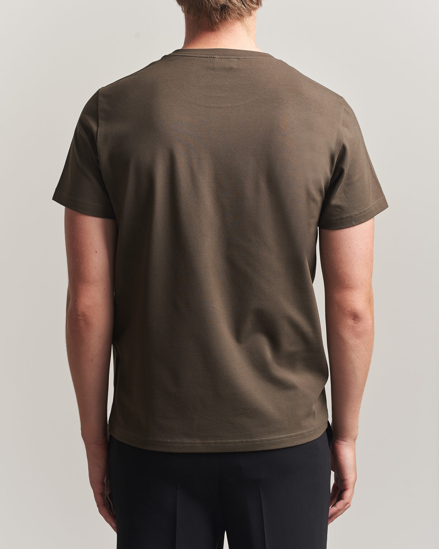 Herren | T-Shirts | Filippa K | Soft Lycra T-Shirt Ebony Brown