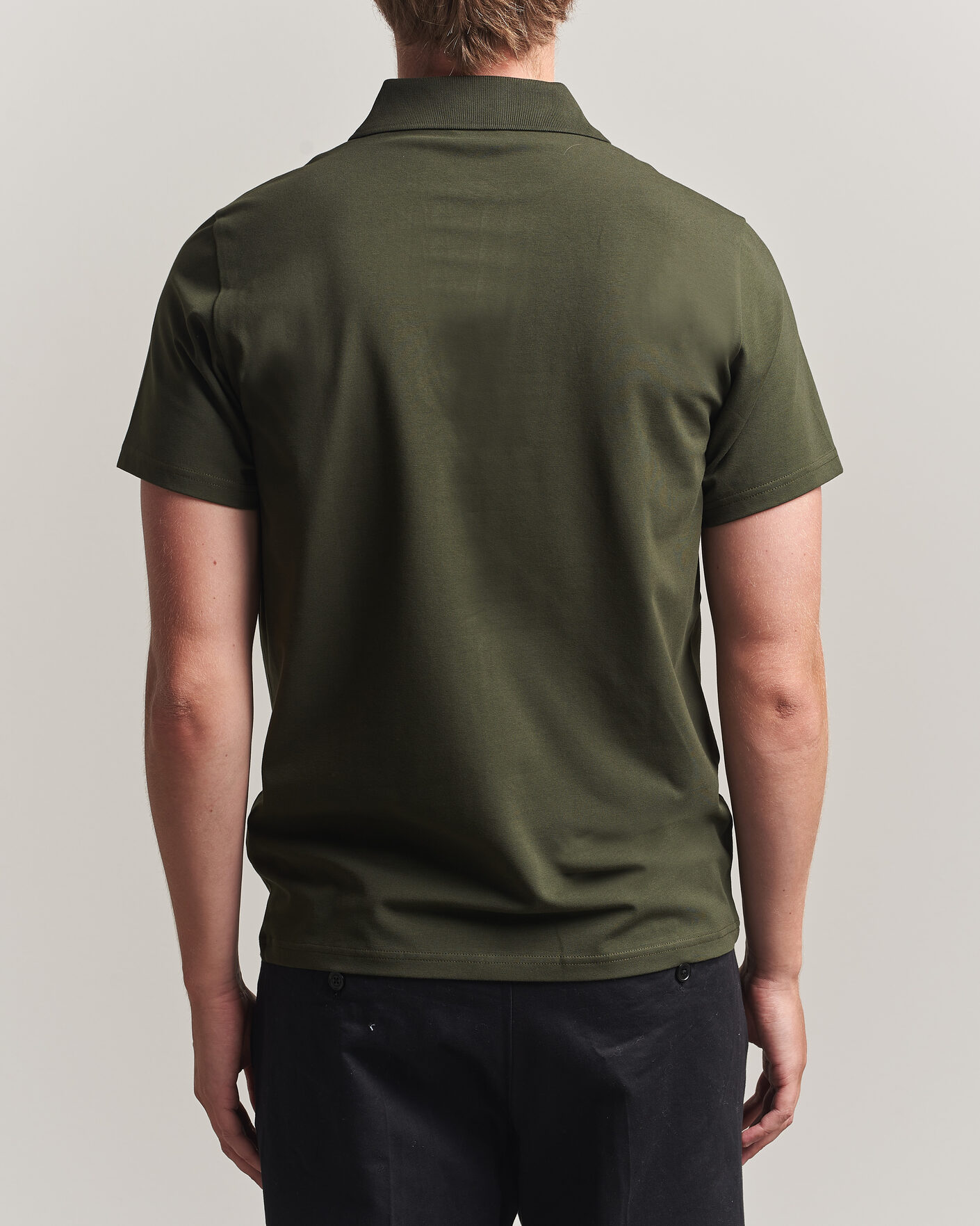 Herren | Poloshirts | Filippa K | Soft Lycra Polo T-Shirt Night Green