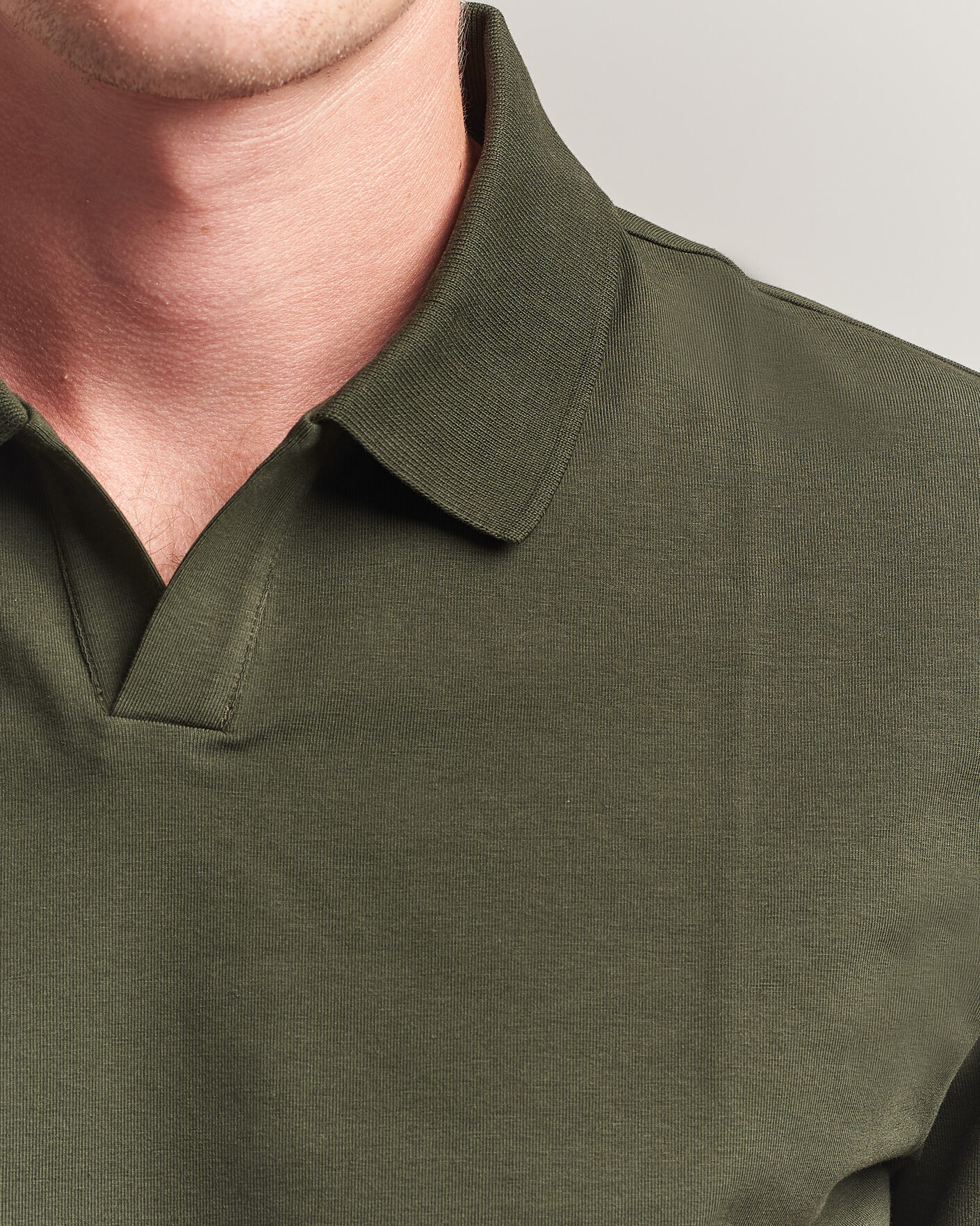 Herren | Poloshirts | Filippa K | Soft Lycra Polo T-Shirt Night Green