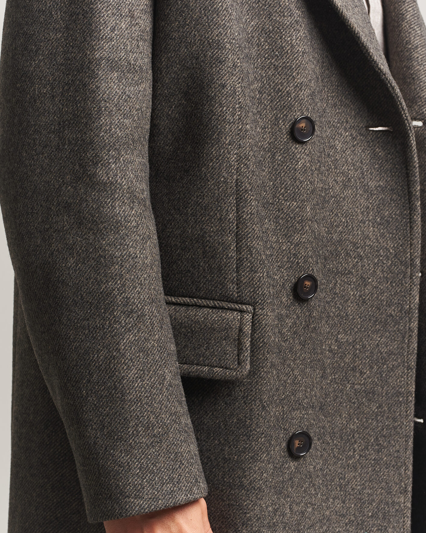 Herren | Jacken | Filippa K | Damian Wool Twill Coat Driftwood