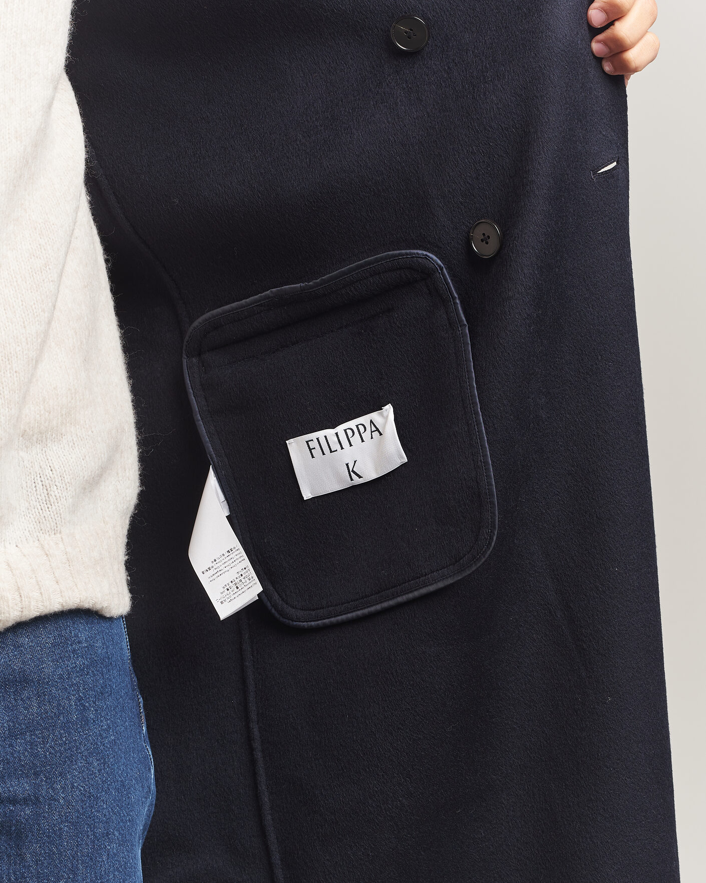 Herren | Jacken | Filippa K | Athens Wool Coat Navy