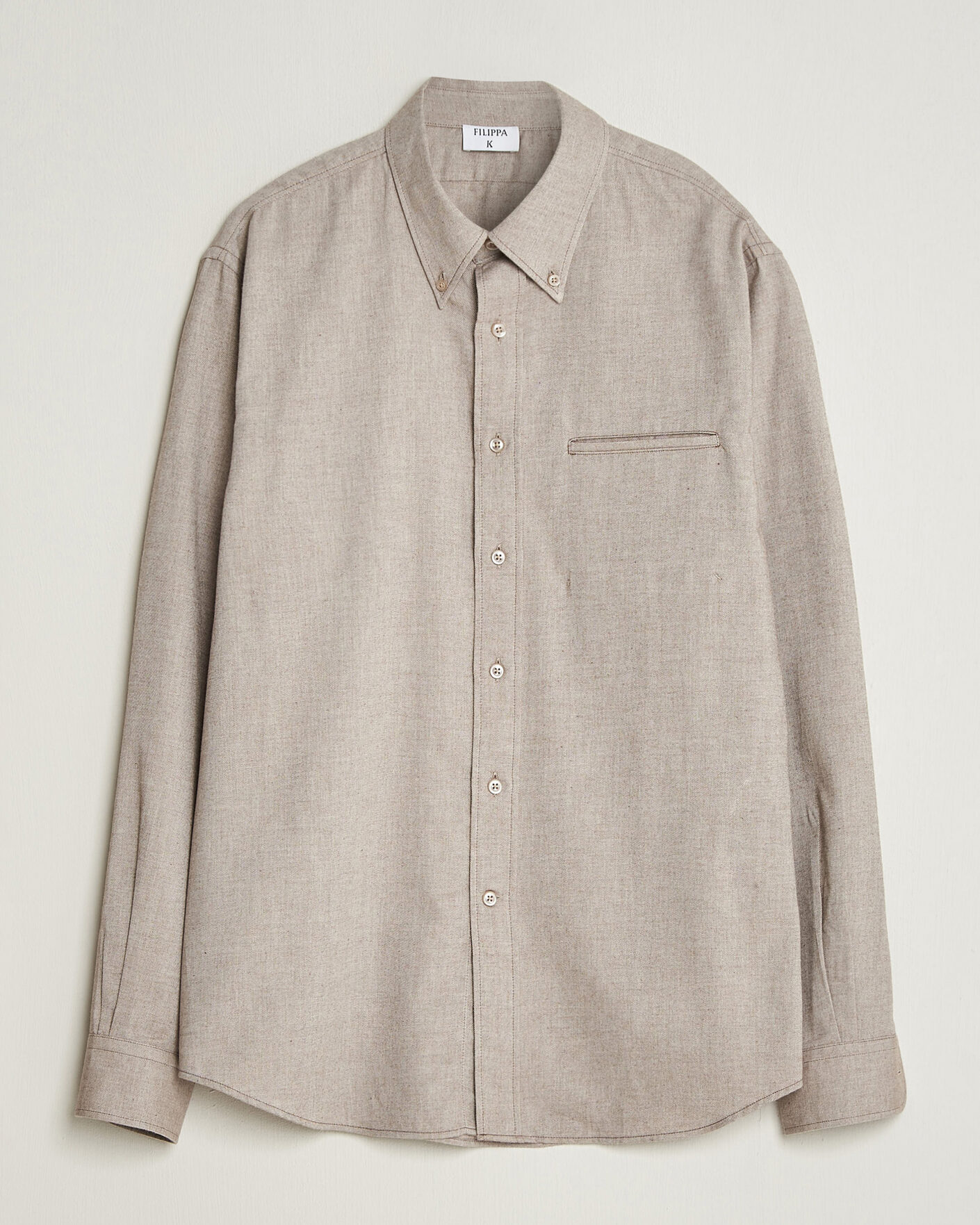 Herren | Hemden | Filippa K | Zack Flannel Shirt Mid Brown