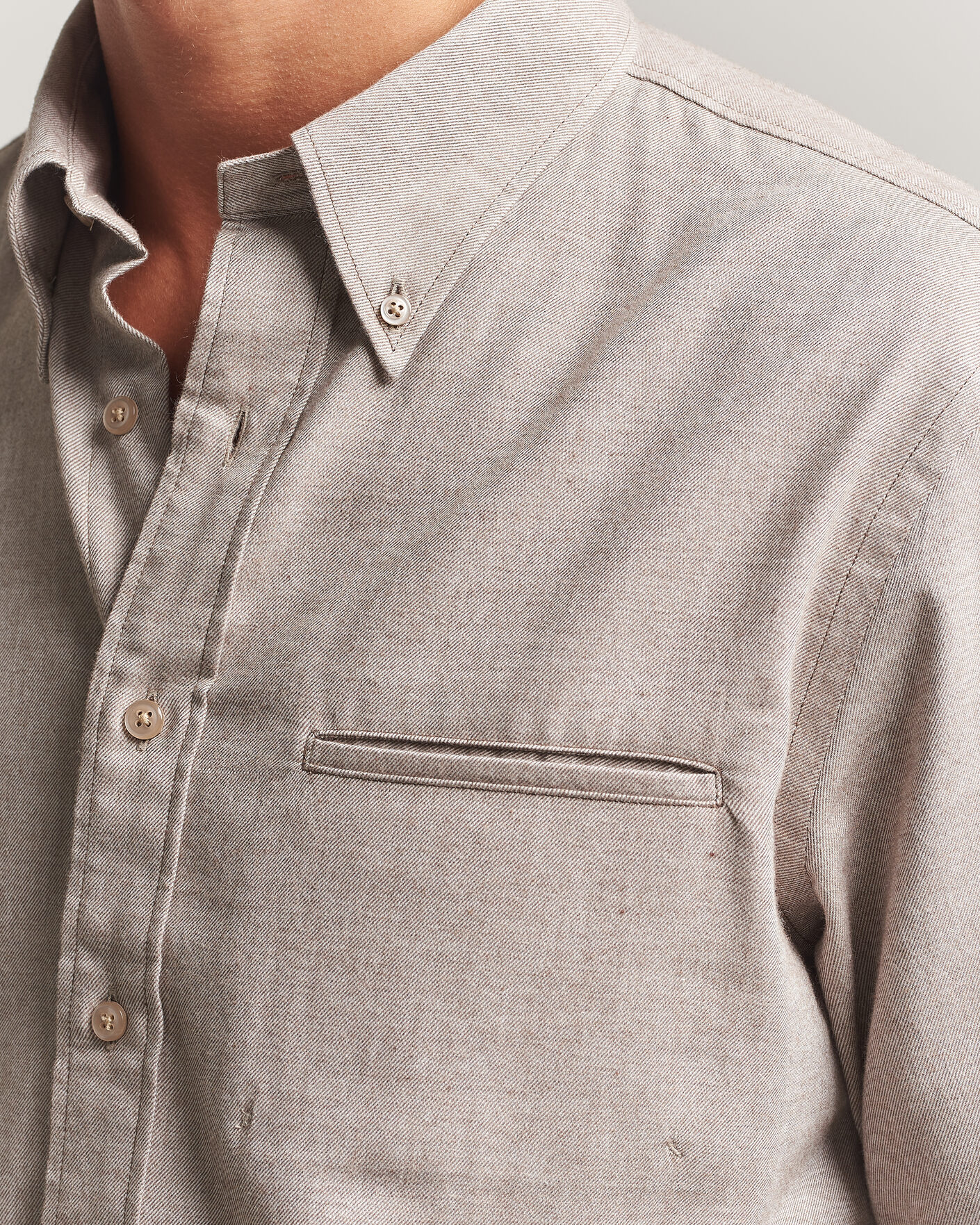Herren | Hemden | Filippa K | Zack Flannel Shirt Mid Brown