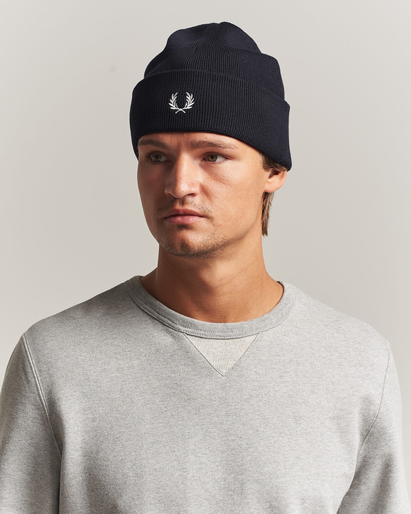 Herren | Mützen | Fred Perry | Merino Wool Beanie Navy