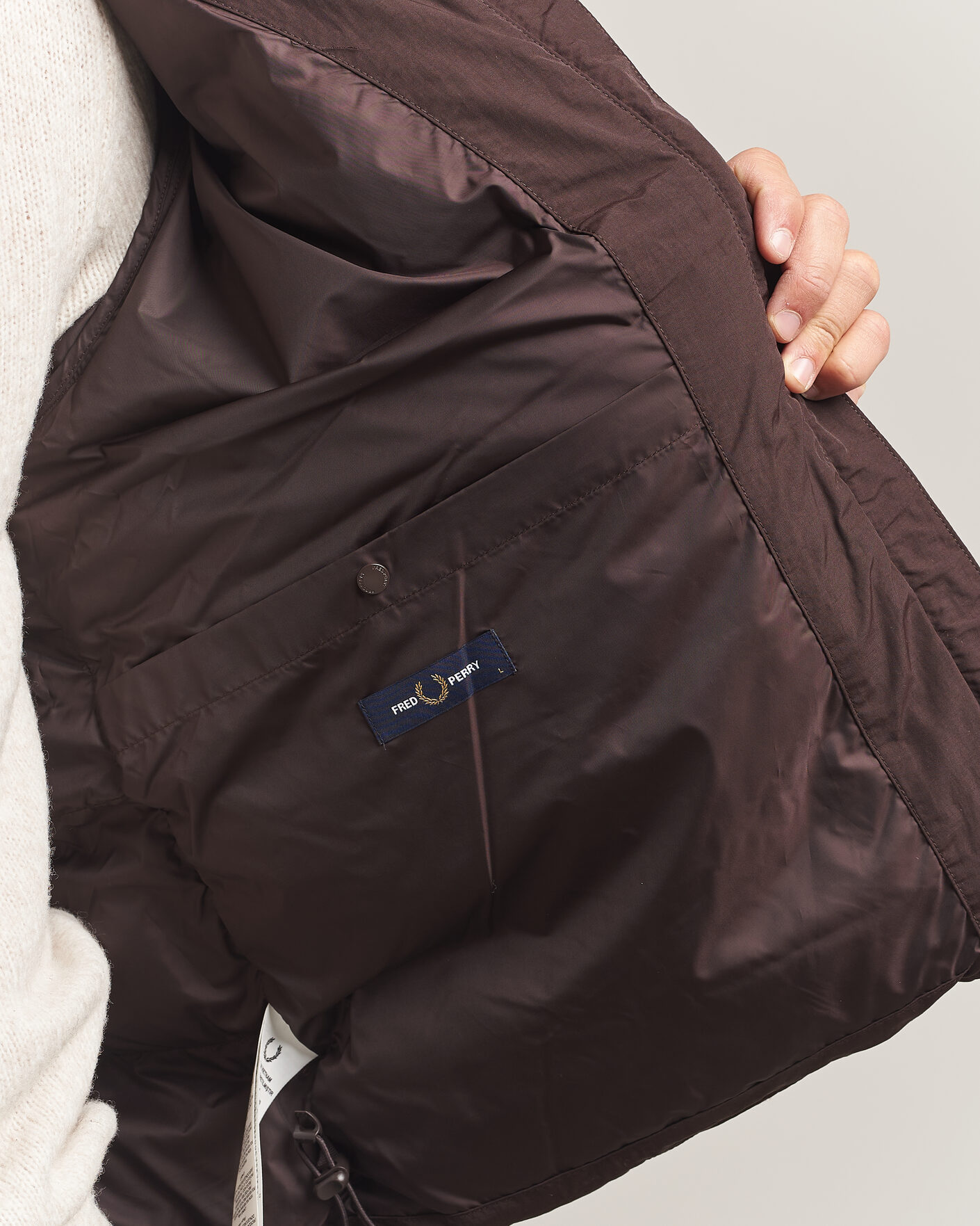 Herren | Jacken | Fred Perry | Raglan Sleeve Padded Jacket Rich Brown