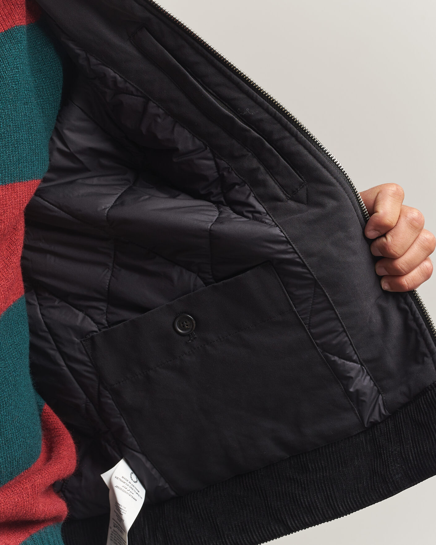 Herren | Jacken | Fred Perry | Cotton Caban Jacket Black