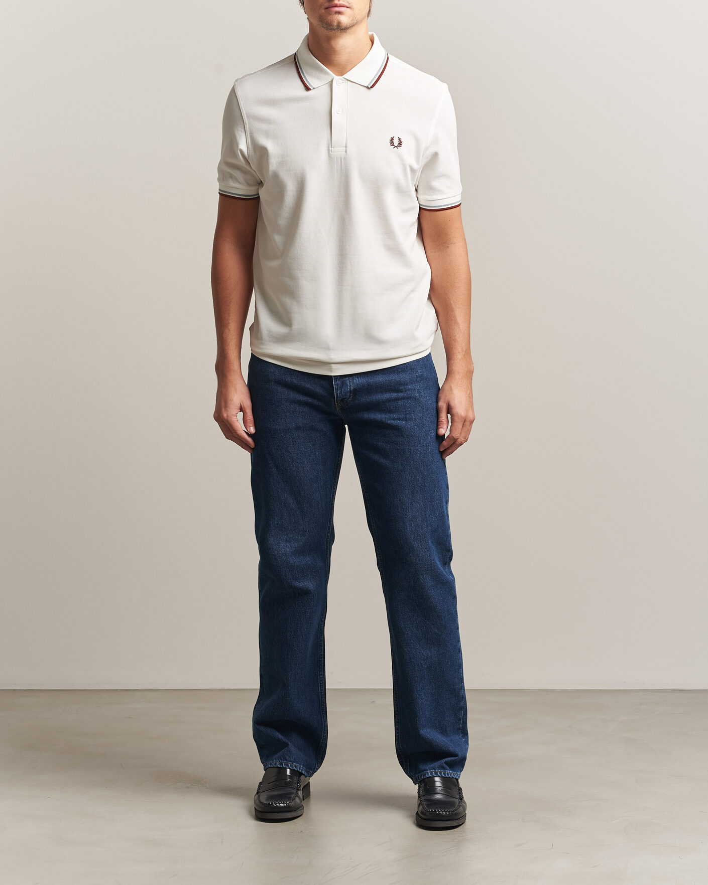 Herren | Poloshirts | Fred Perry | Twin Tipped Polo Shirt Ecru