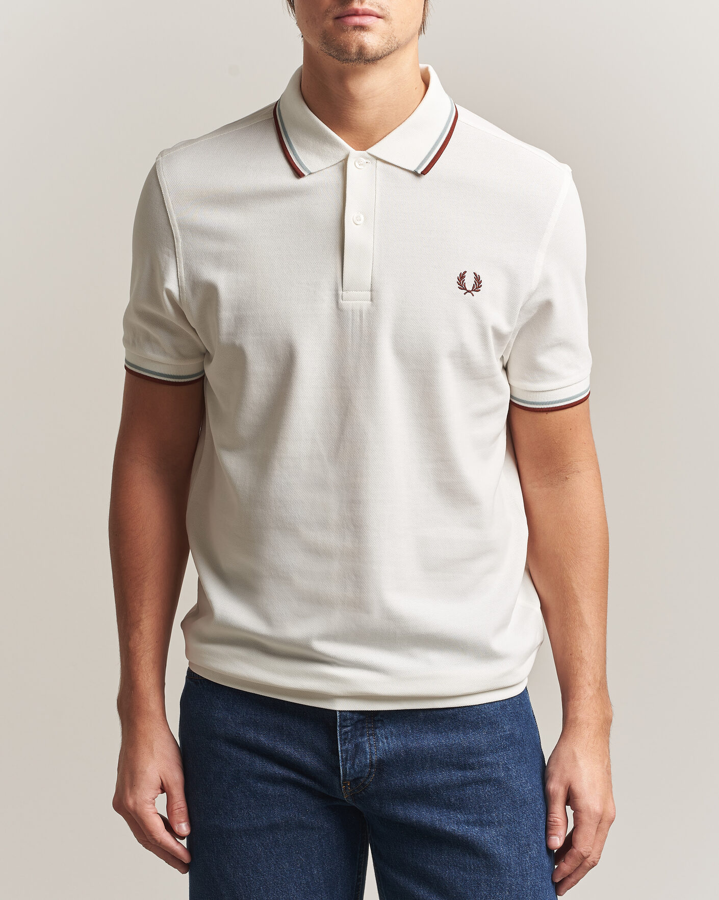 Herren | Poloshirts | Fred Perry | Twin Tipped Polo Shirt Ecru