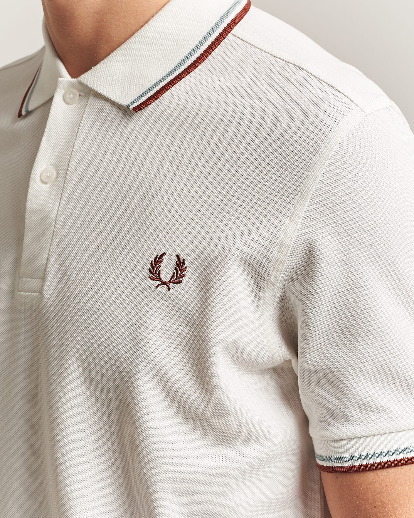 Herren | Poloshirts | Fred Perry | Twin Tipped Polo Shirt Ecru