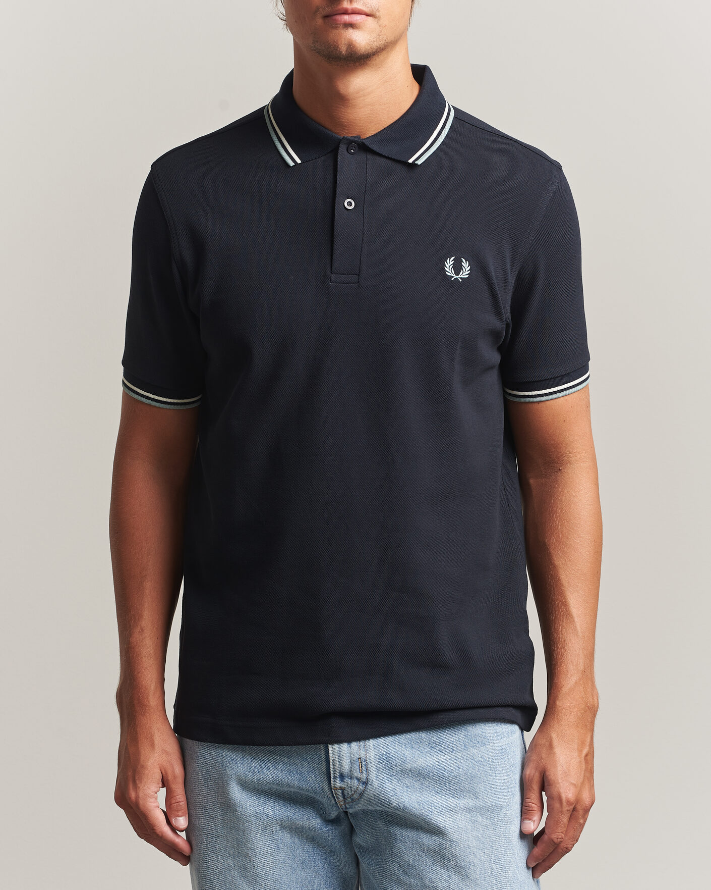 Herren | Poloshirts | Fred Perry | Twin Tipped Polo Shirt Navy