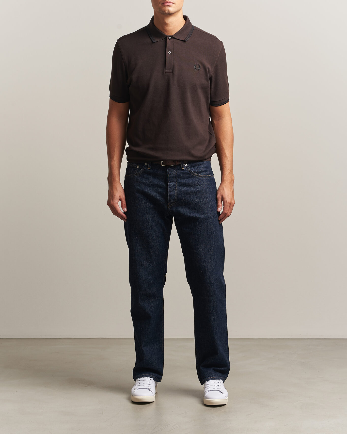 Herren | Poloshirts | Fred Perry | Twin Tipped Polo Shirt Rich Brown