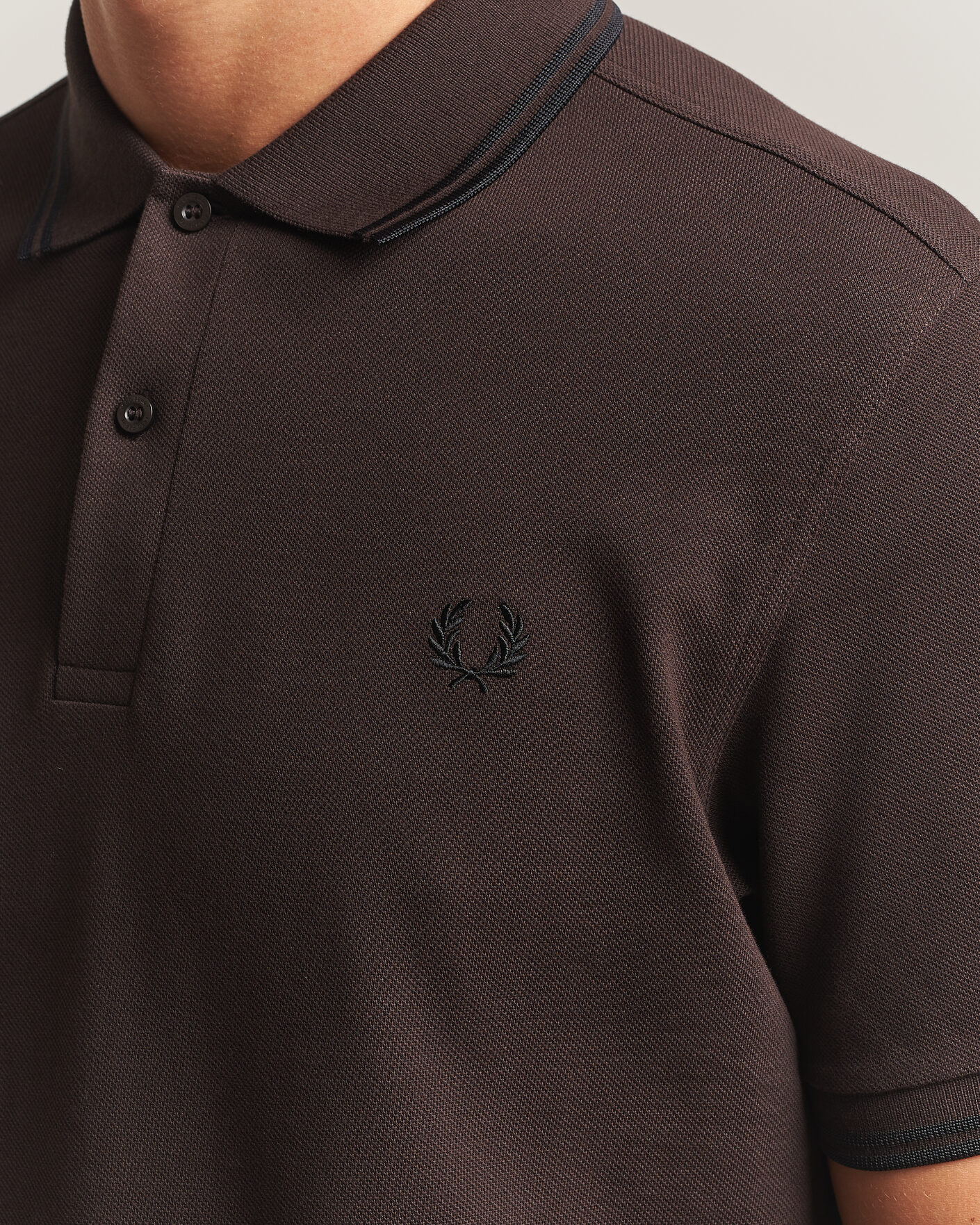 Herren | Poloshirts | Fred Perry | Twin Tipped Polo Shirt Rich Brown