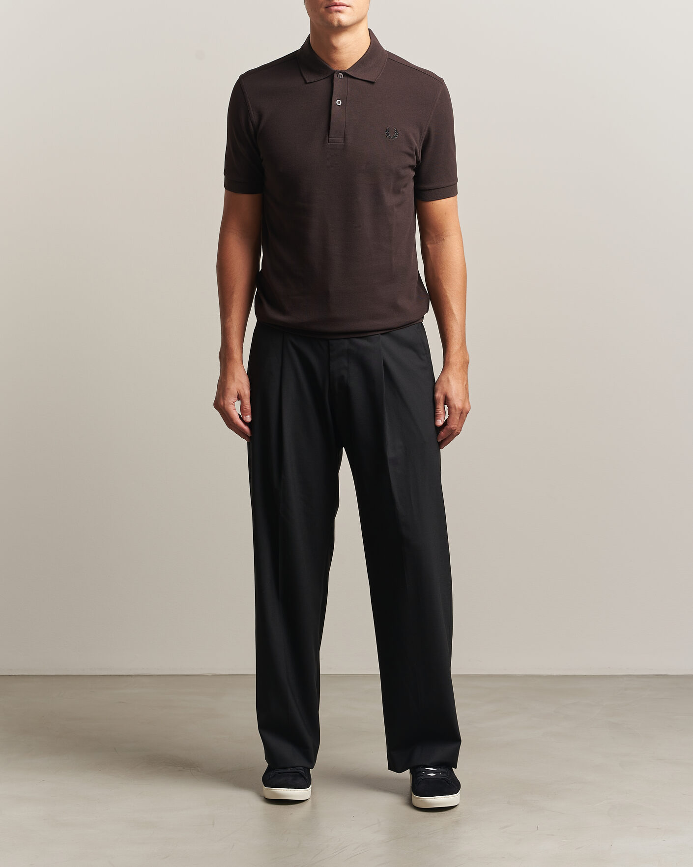Herren | Poloshirts | Fred Perry | Plain Polo Shirt Night Rich Brown
