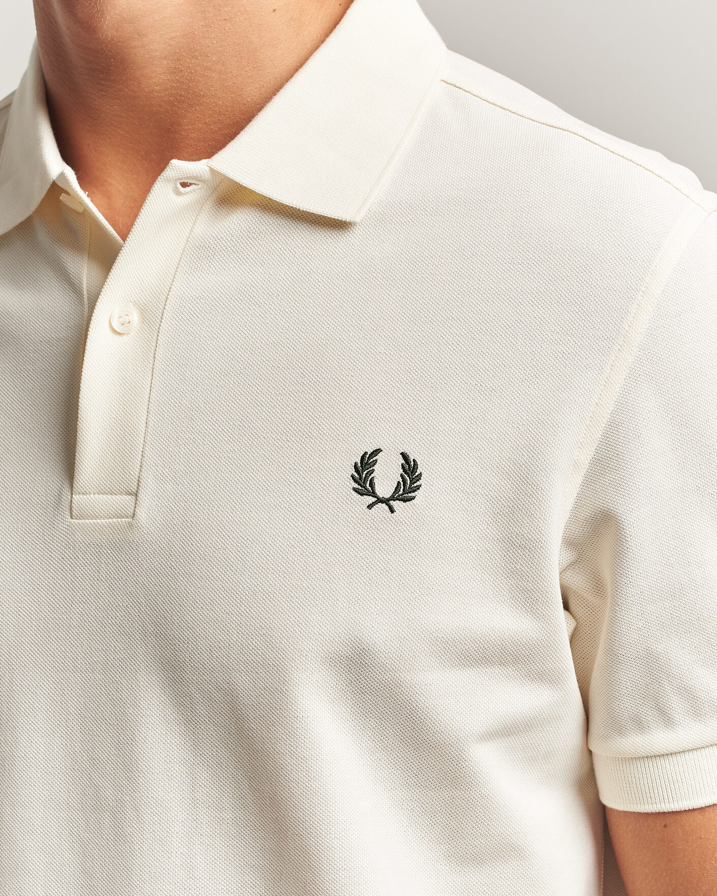 Herren | Poloshirts | Fred Perry | Plain Polo Shirt Night Ecru