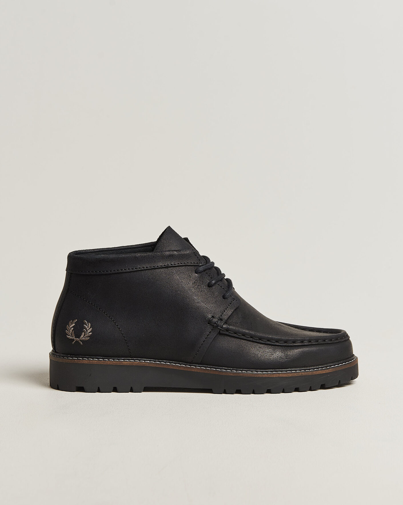 Herren | Boots | Fred Perry | Kenney Waxed Suede Chukka Boot Black