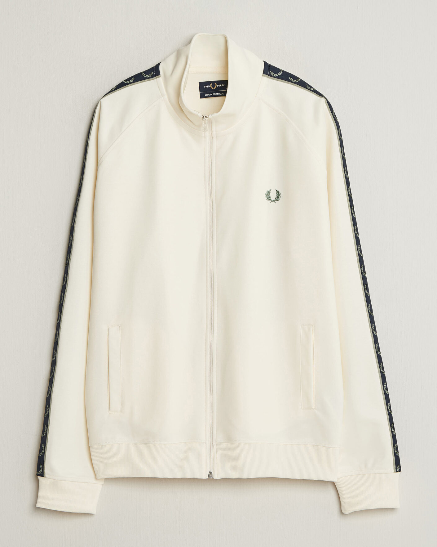 Herren | Pullover | Fred Perry | Taped Track Jacket Ecru