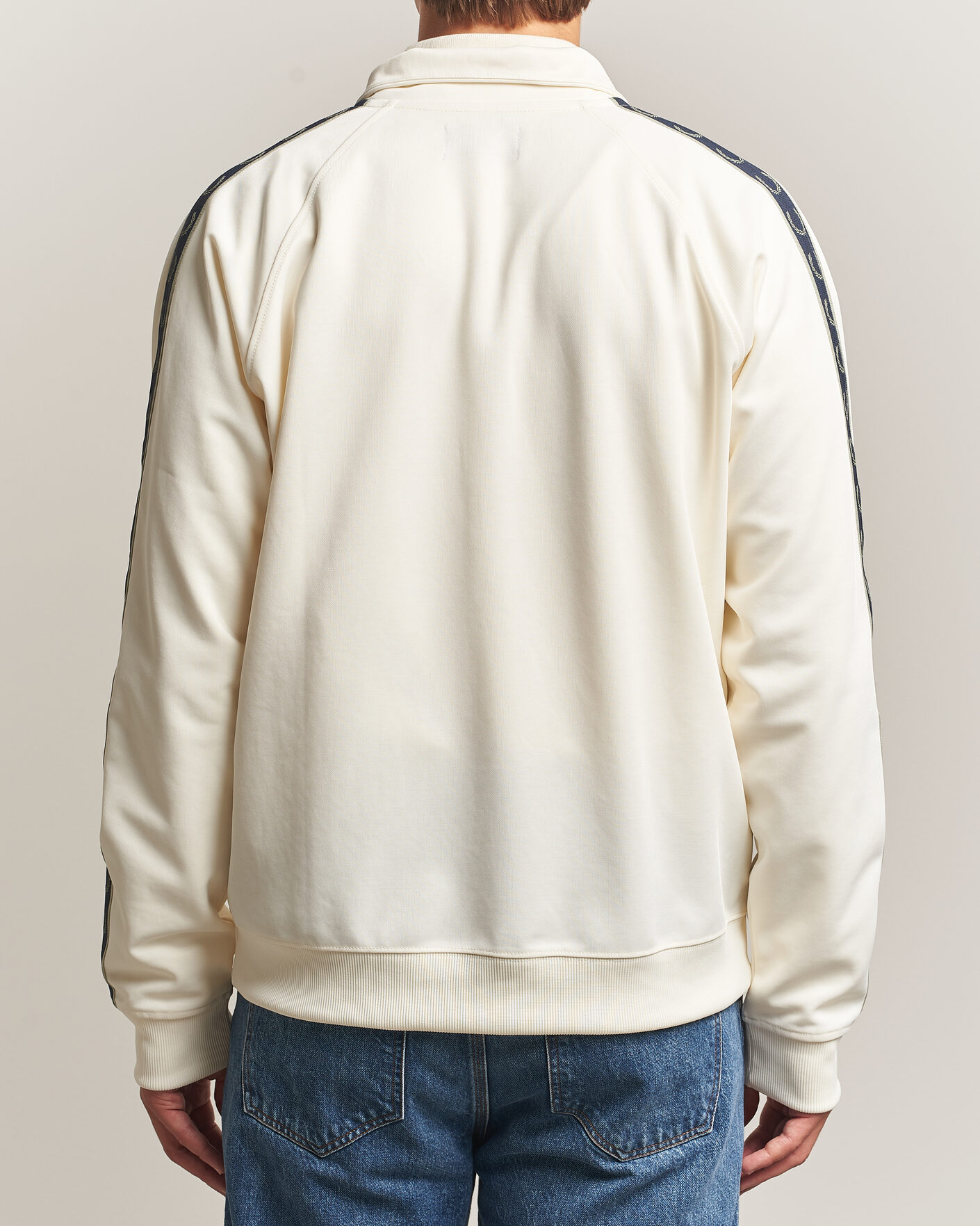 Herren | Pullover | Fred Perry | Taped Track Jacket Ecru