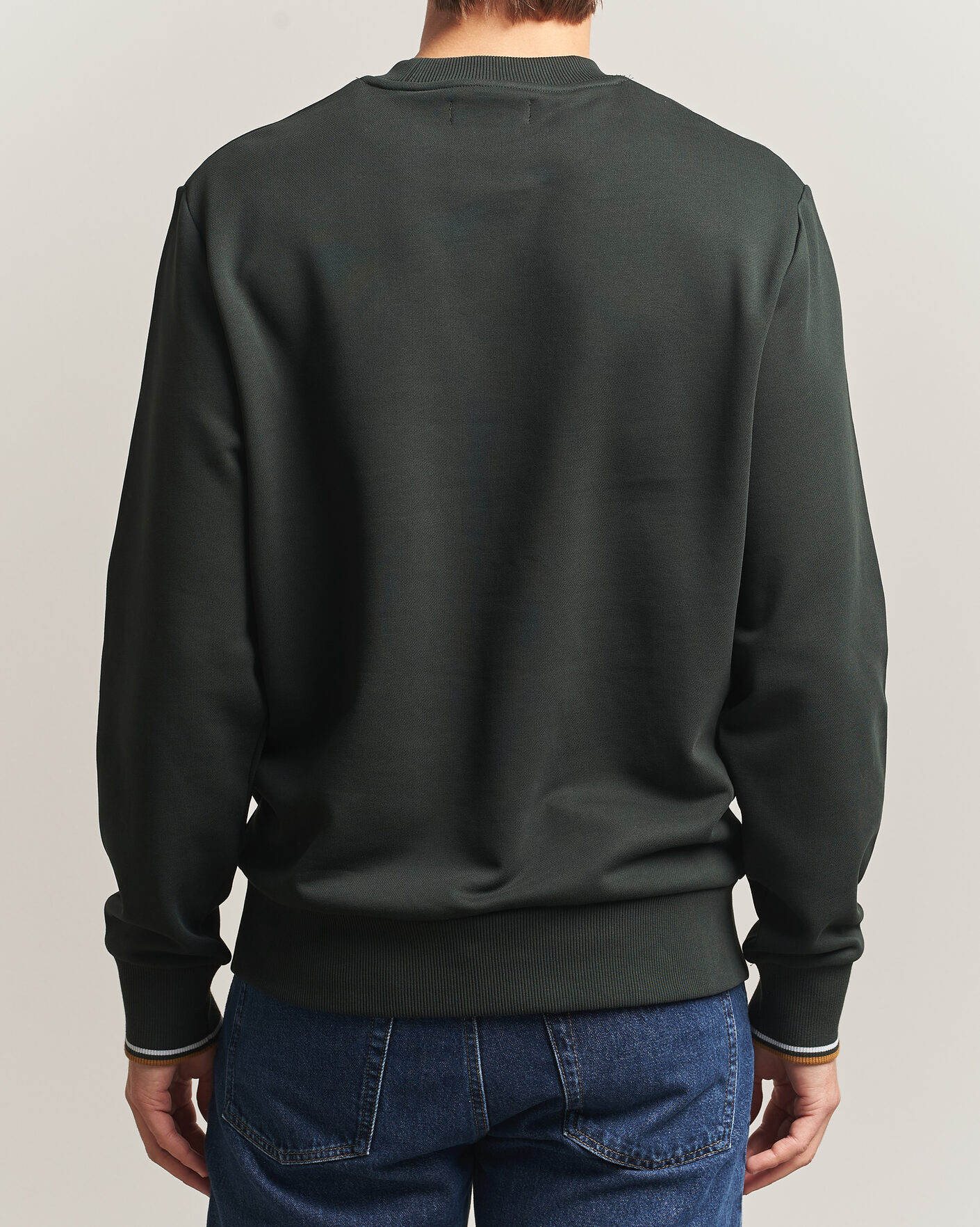 Herren | Pullover | Fred Perry | Crew Neck Sweatshirt Night Green