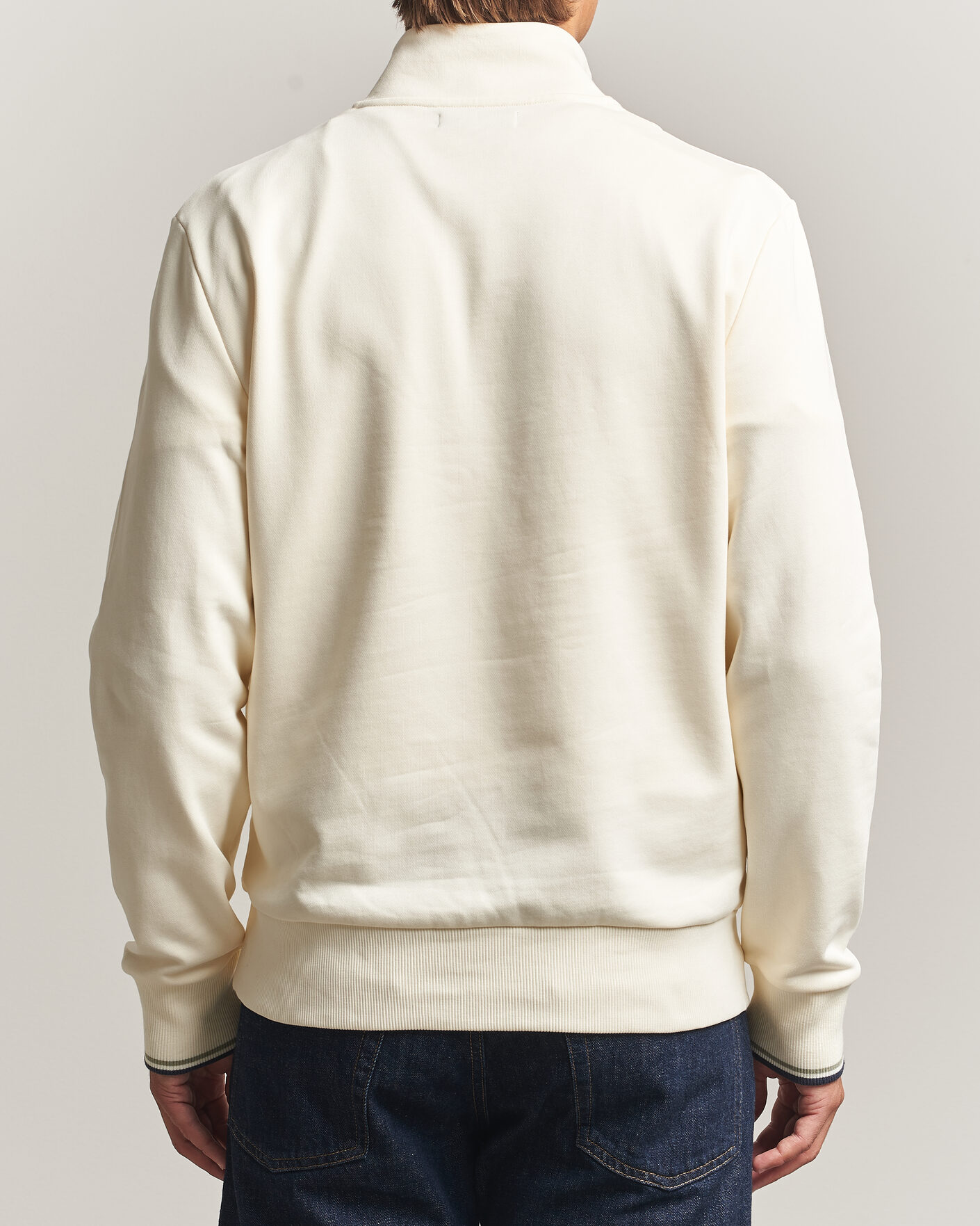 Herren | Pullover | Fred Perry | Half Zip Sweatshirt Ecru