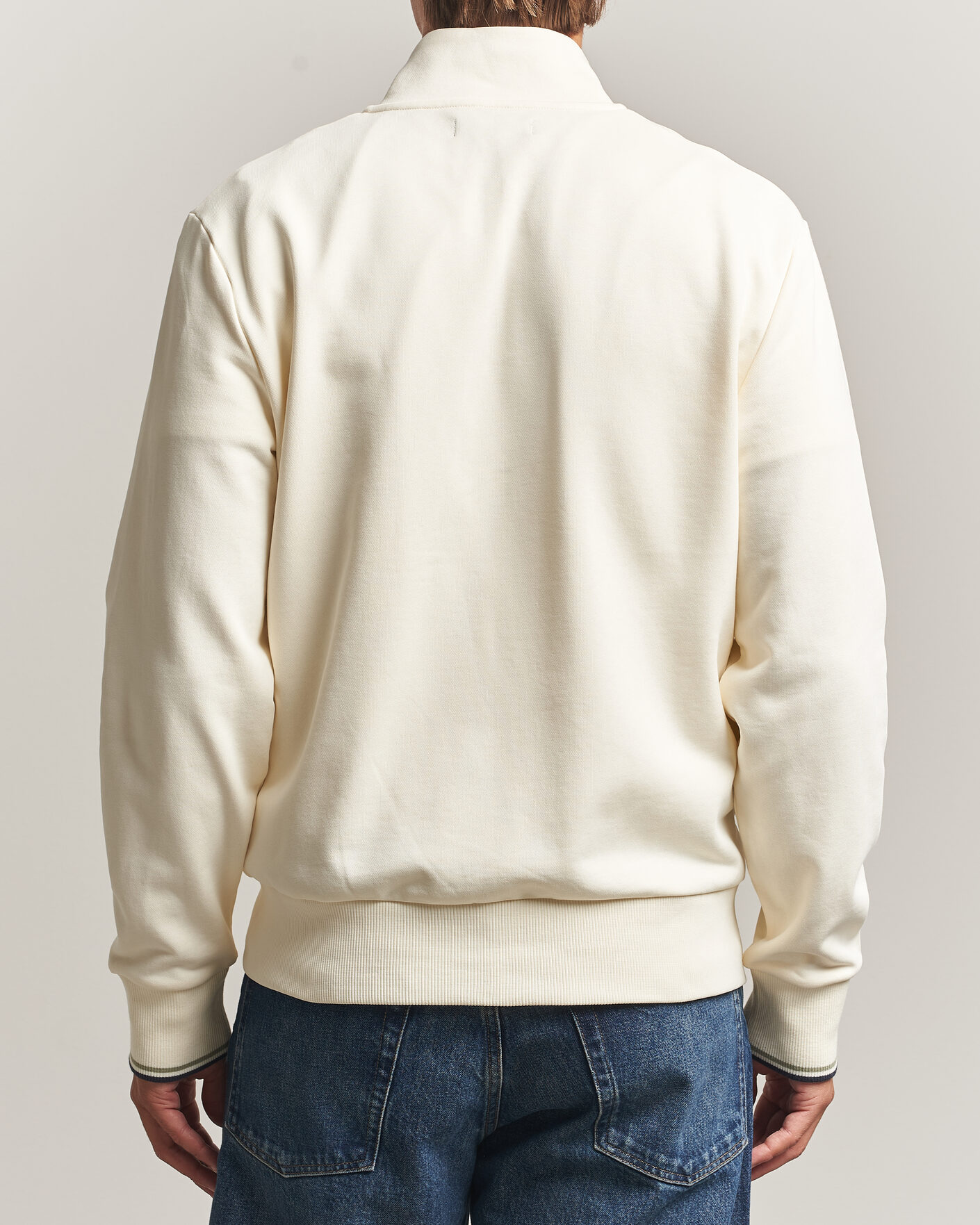 Herren | Pullover | Fred Perry | Full Zip Sweatshirt Ecru