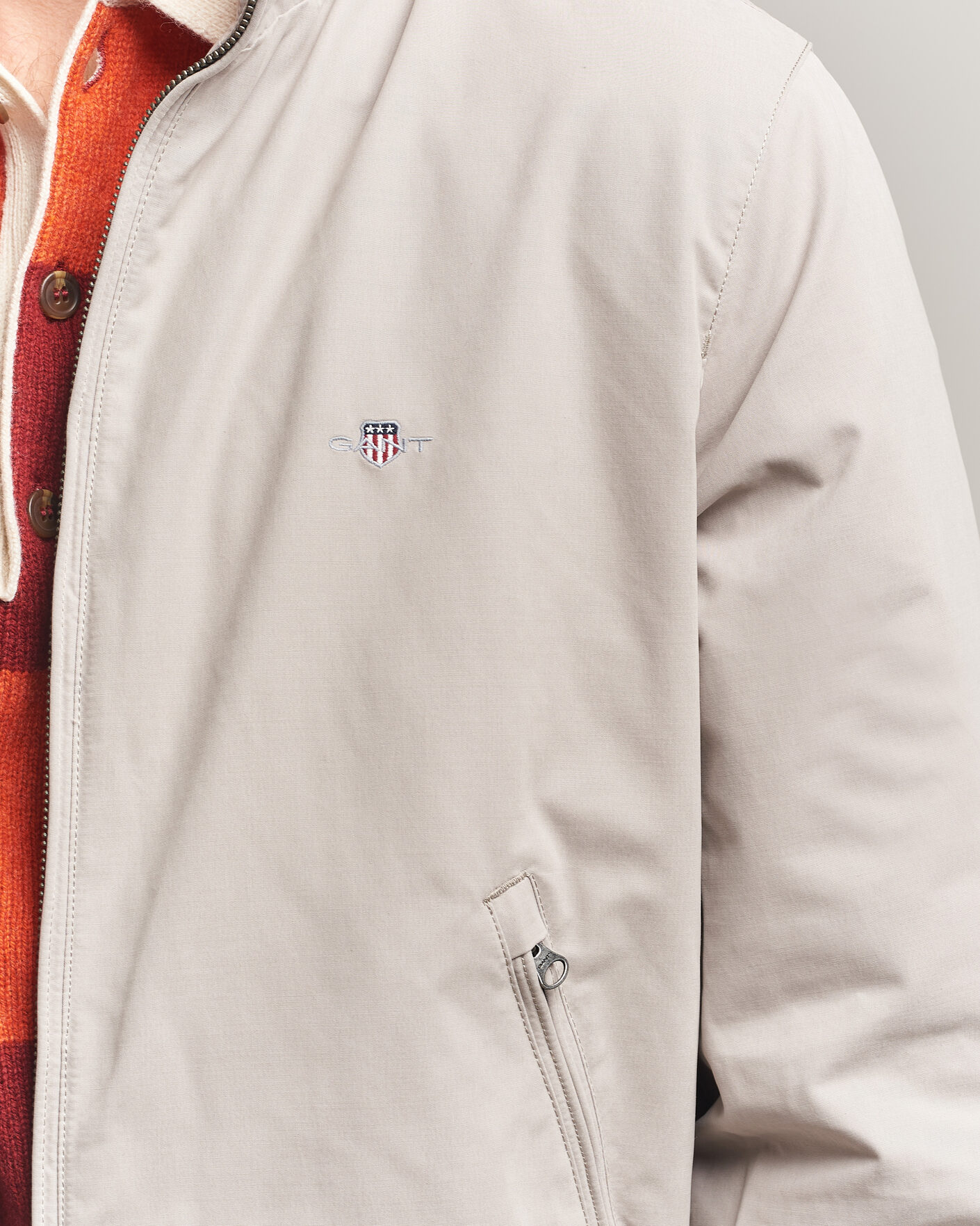 Herren | Jacken | Gant | Hampshire Jacket Mist Taupe