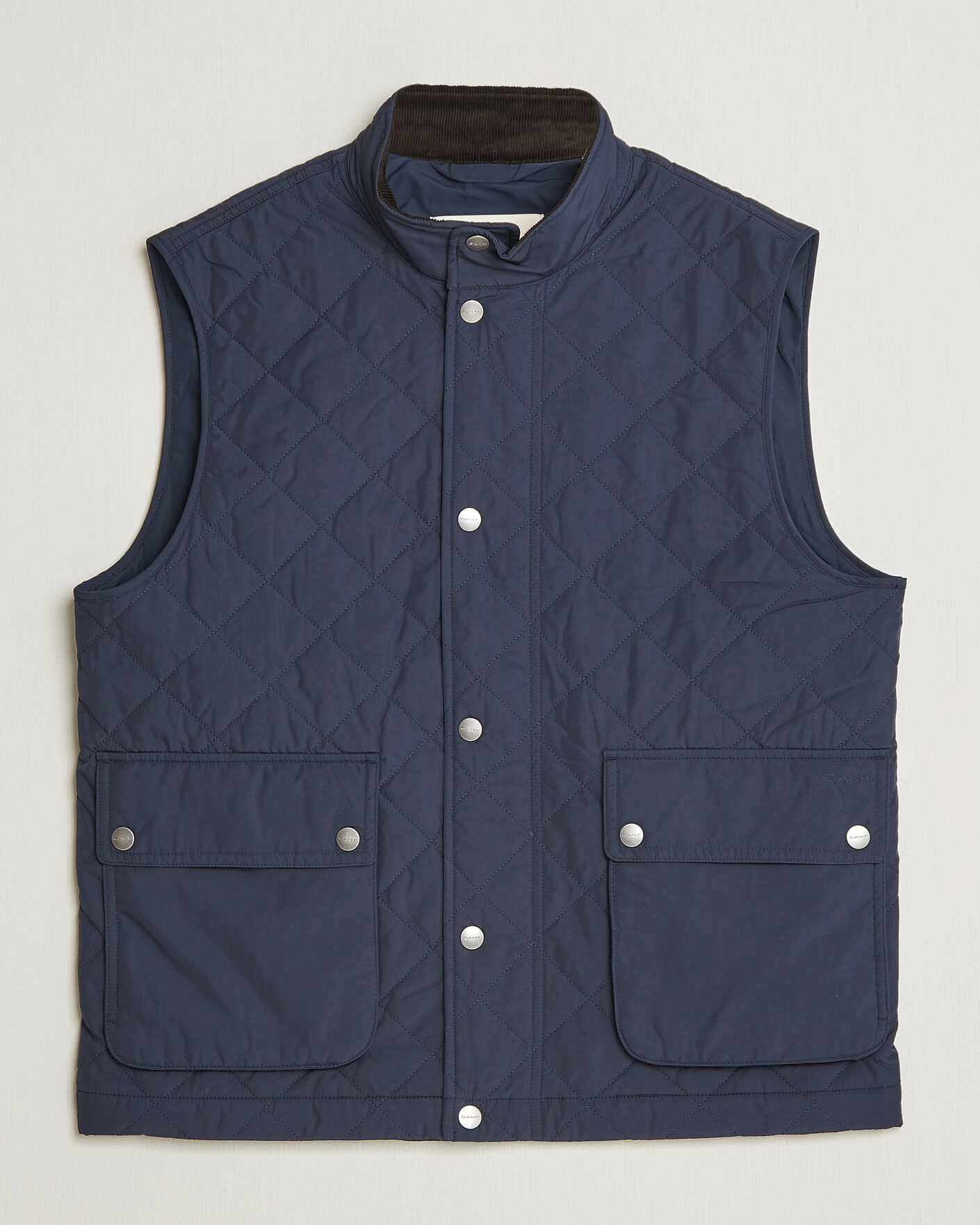 Herren | Westen | Gant | Classic Quilted Vest Evening Blue