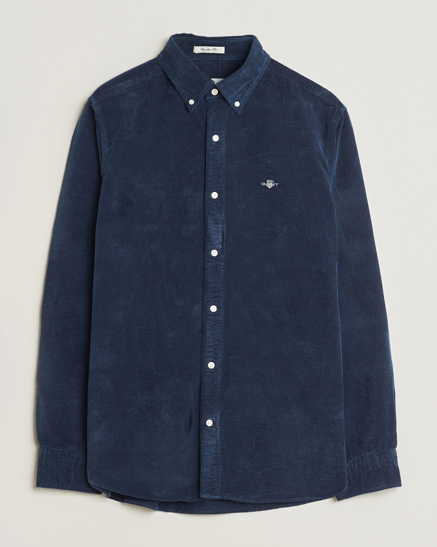 Herren | Hemden | Gant | Indigo Corduroy Shirt Dark Blue