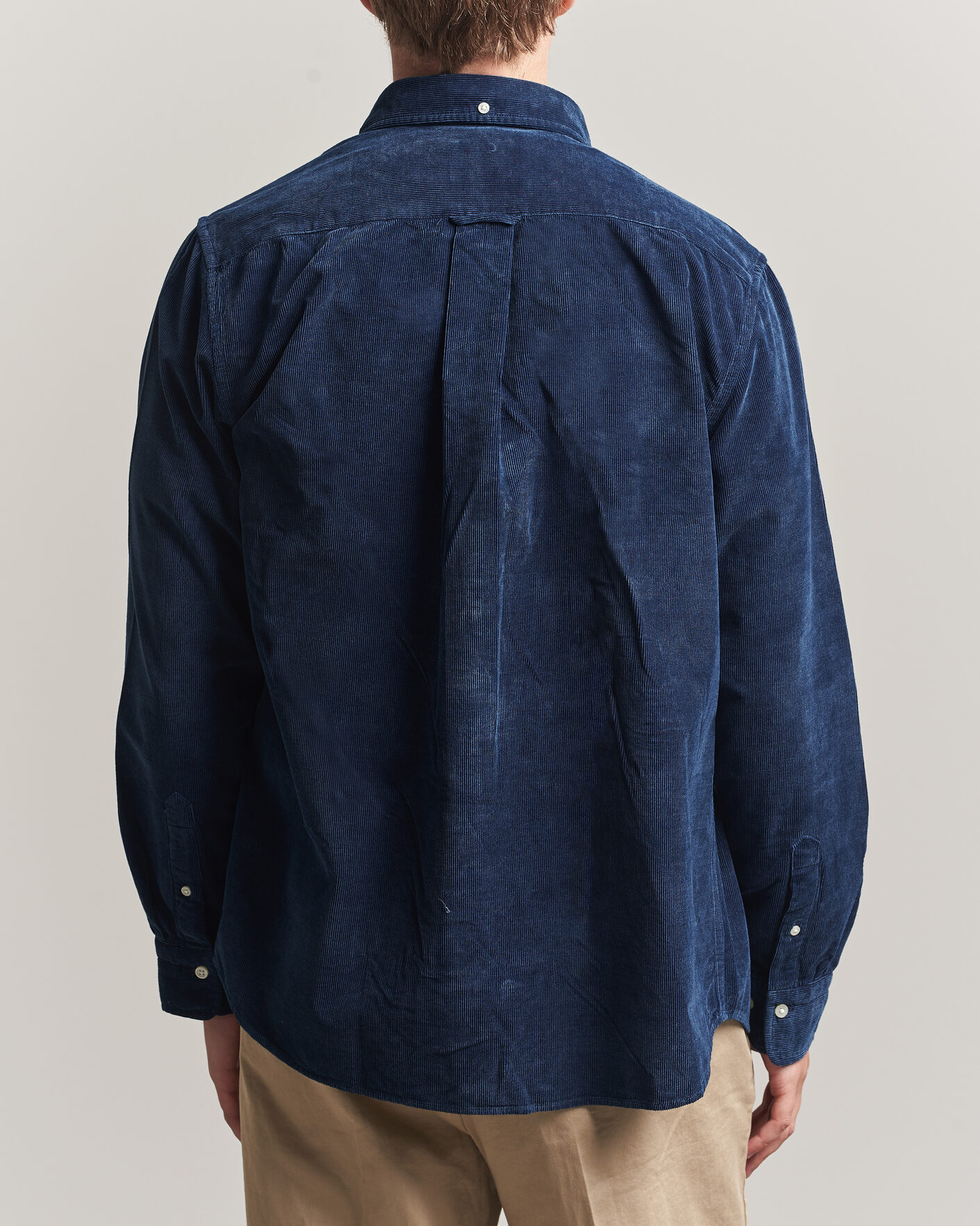 Herren | Hemden | Gant | Indigo Corduroy Shirt Dark Blue